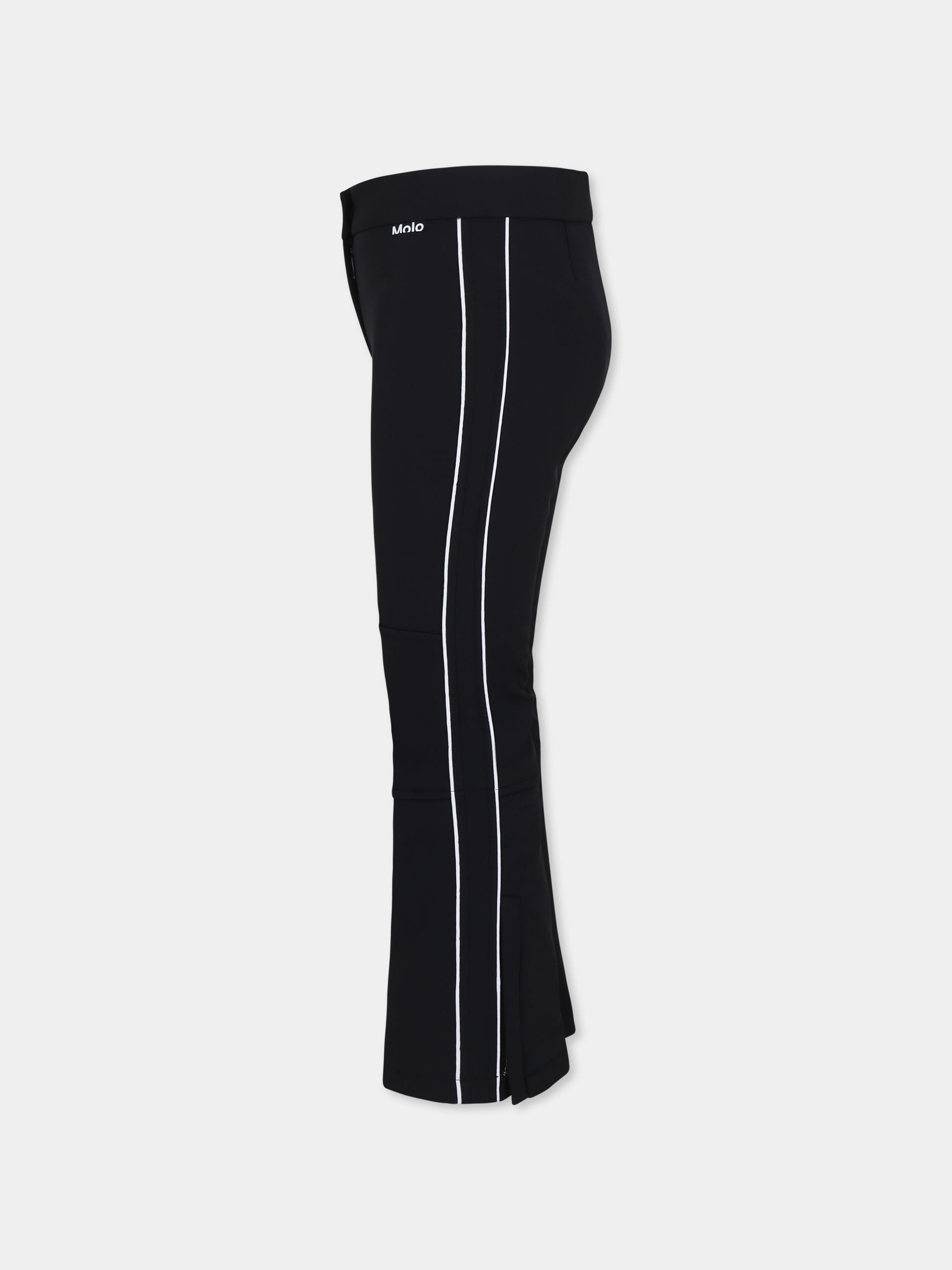 Pantaloni neri da sci Harlie per bambina,Molo,5NOSI207 0099