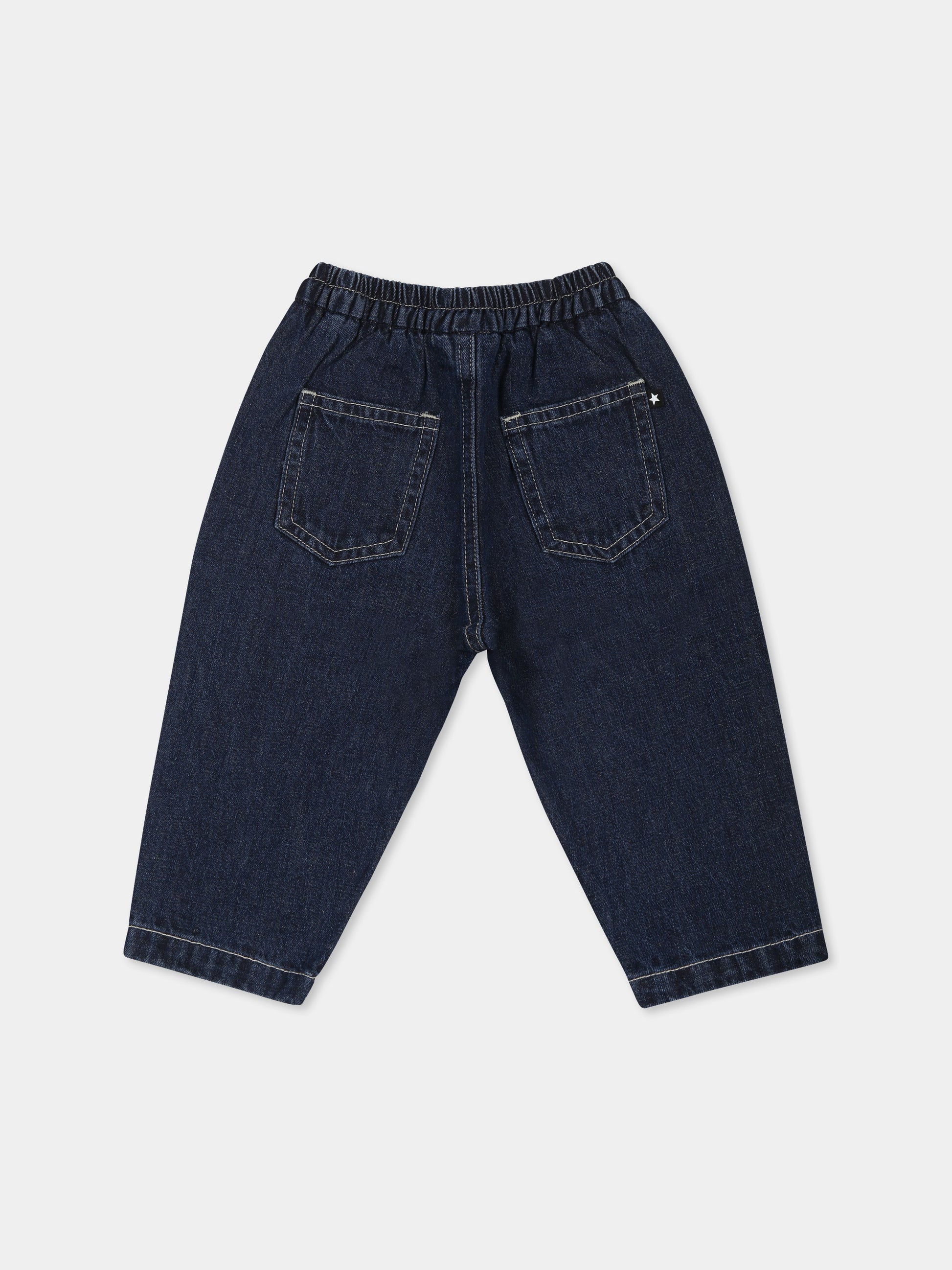 Jeans blu per neonato con smile,Molo,6W24I105 8998