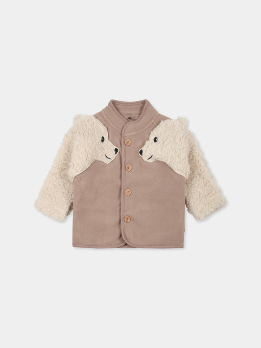 Giubbotto beige Uli per neonati con orso polare,Molo,5W24L206 8962