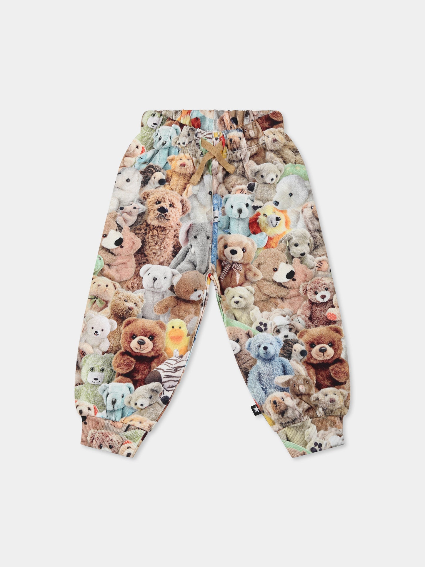 Pantaloni multicolor Simeon per neonati con stampa Teddy Friends,Molo,6W24I203 9159