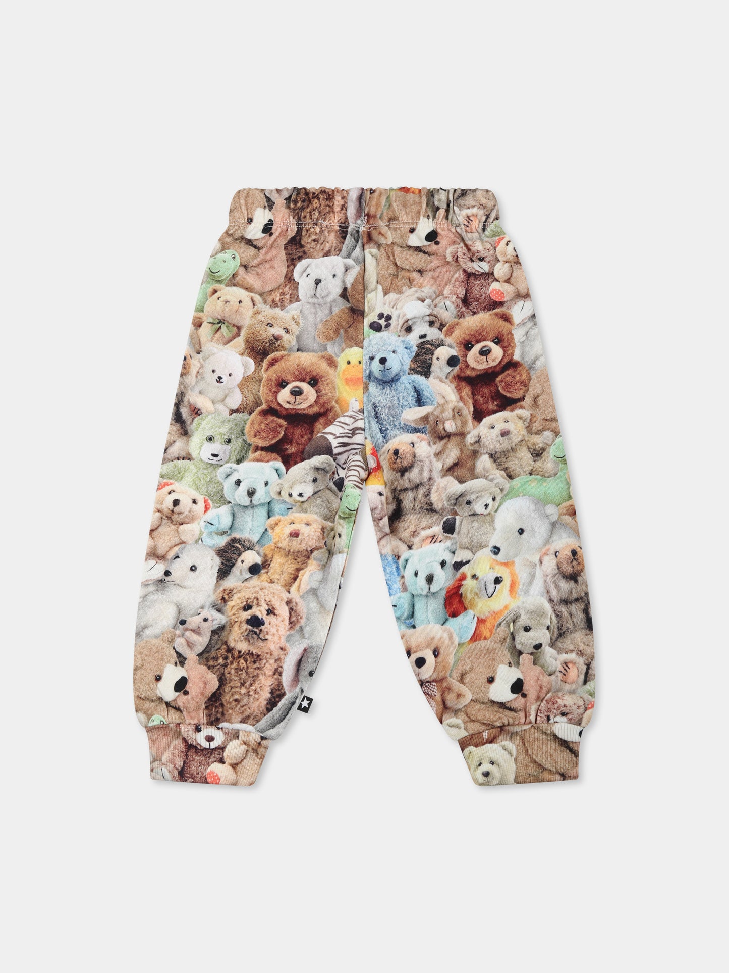 Pantaloni multicolor Simeon per neonati con stampa Teddy Friends,Molo,6W24I203 9159