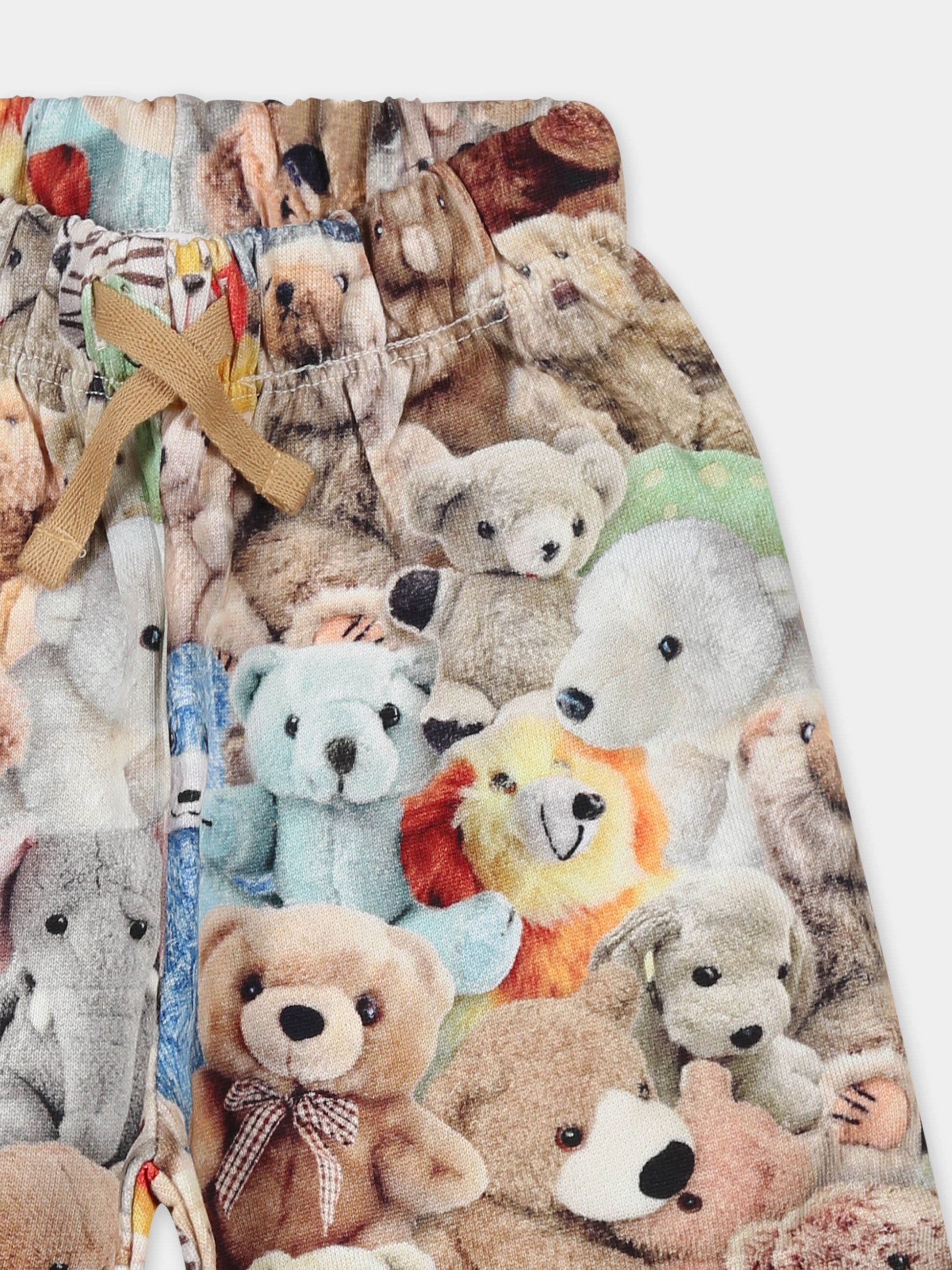 Pantaloni multicolor Simeon per neonati con stampa Teddy Friends,Molo,6W24I203 9159