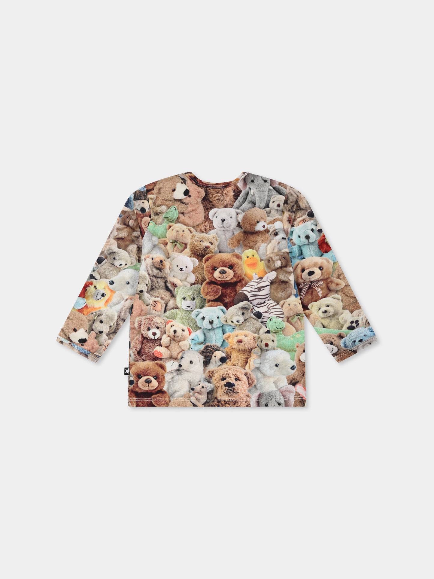 T-shirt multicolor Enzi per neonati con stampa Teddy Friends,Molo,6W24A411 9159