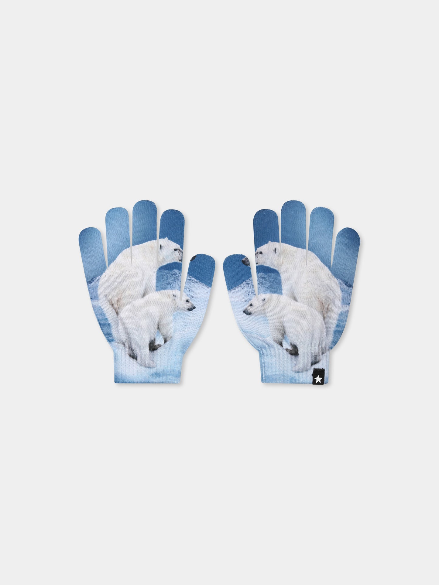 Set accessori celeste Kaya per bambino con stampa orso polare,Molo,7W24S901 9190