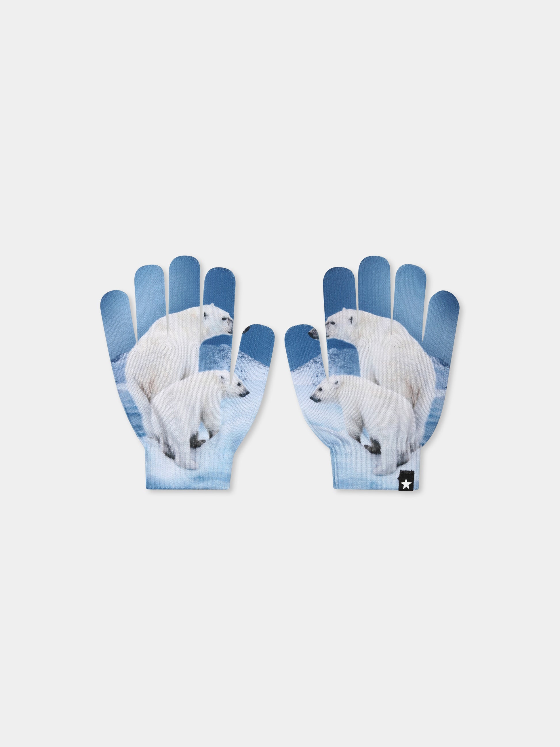 Set accessori celeste Kaya per bambino con stampa orso polare,Molo,7W24S901 9190