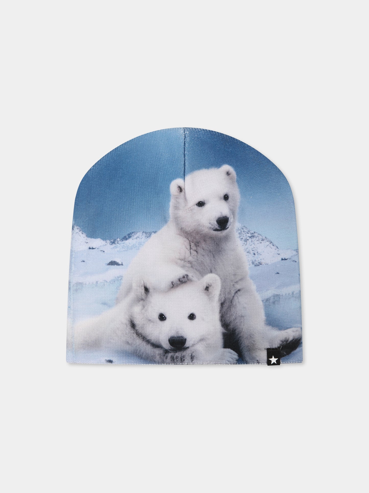 Set accessori celeste Kaya per bambino con stampa orso polare,Molo,7W24S901 9190