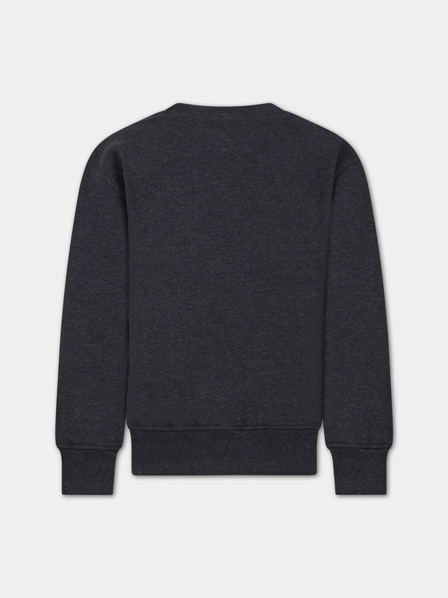 Felpa grigia per bambini con logo,Msgm Kids,F3MSJUSW023 104