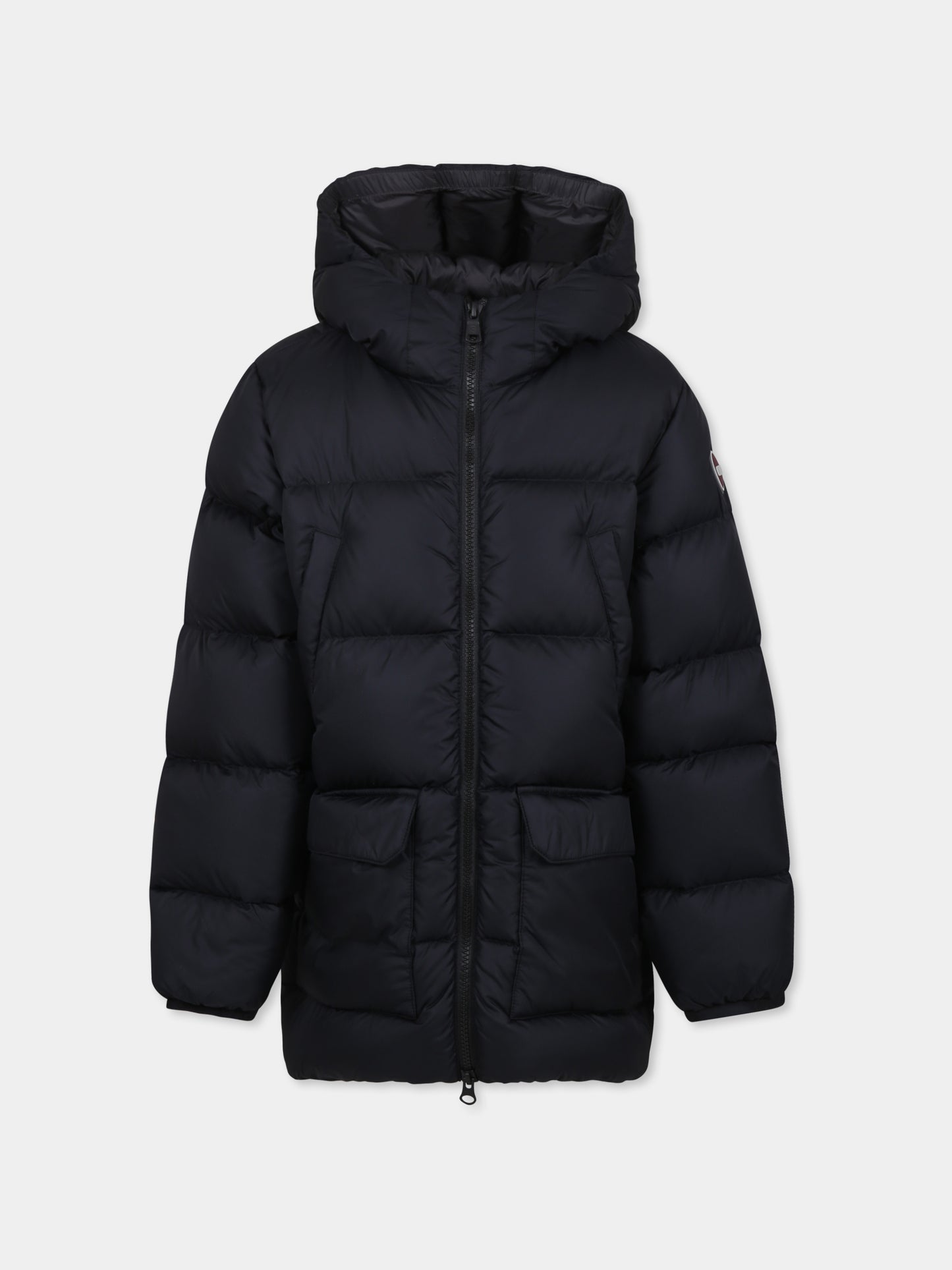 Doudoune longue noire pour enfant