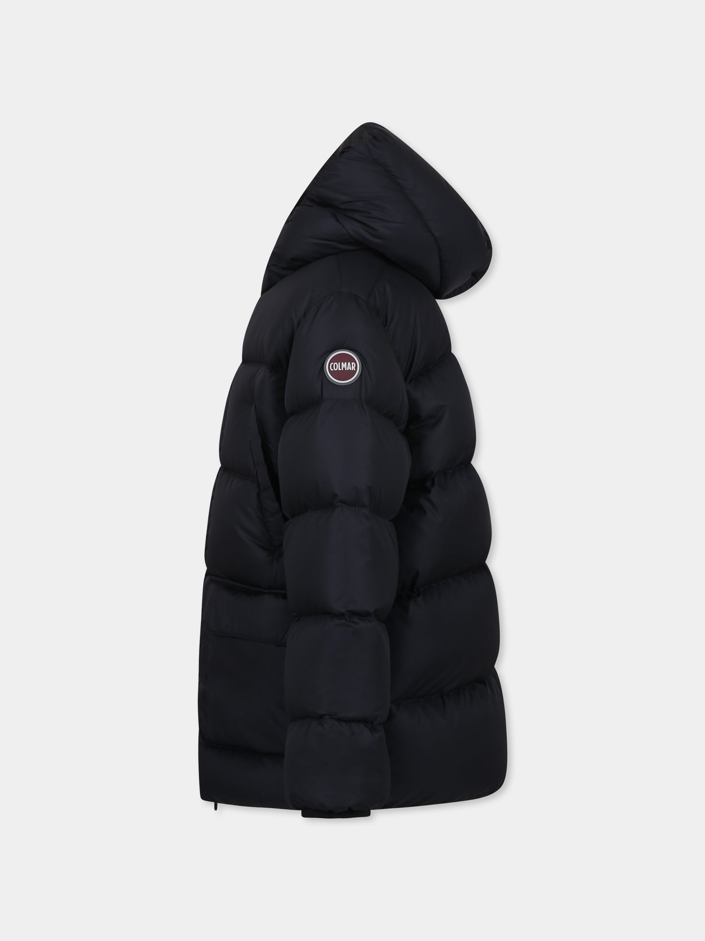 Doudoune longue noire pour enfant