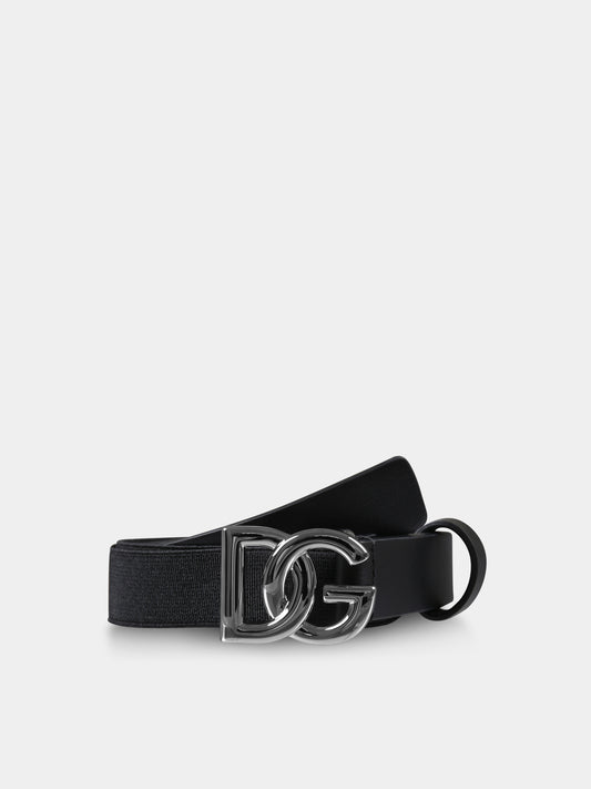 Ceinture noire pour enfants avec logo