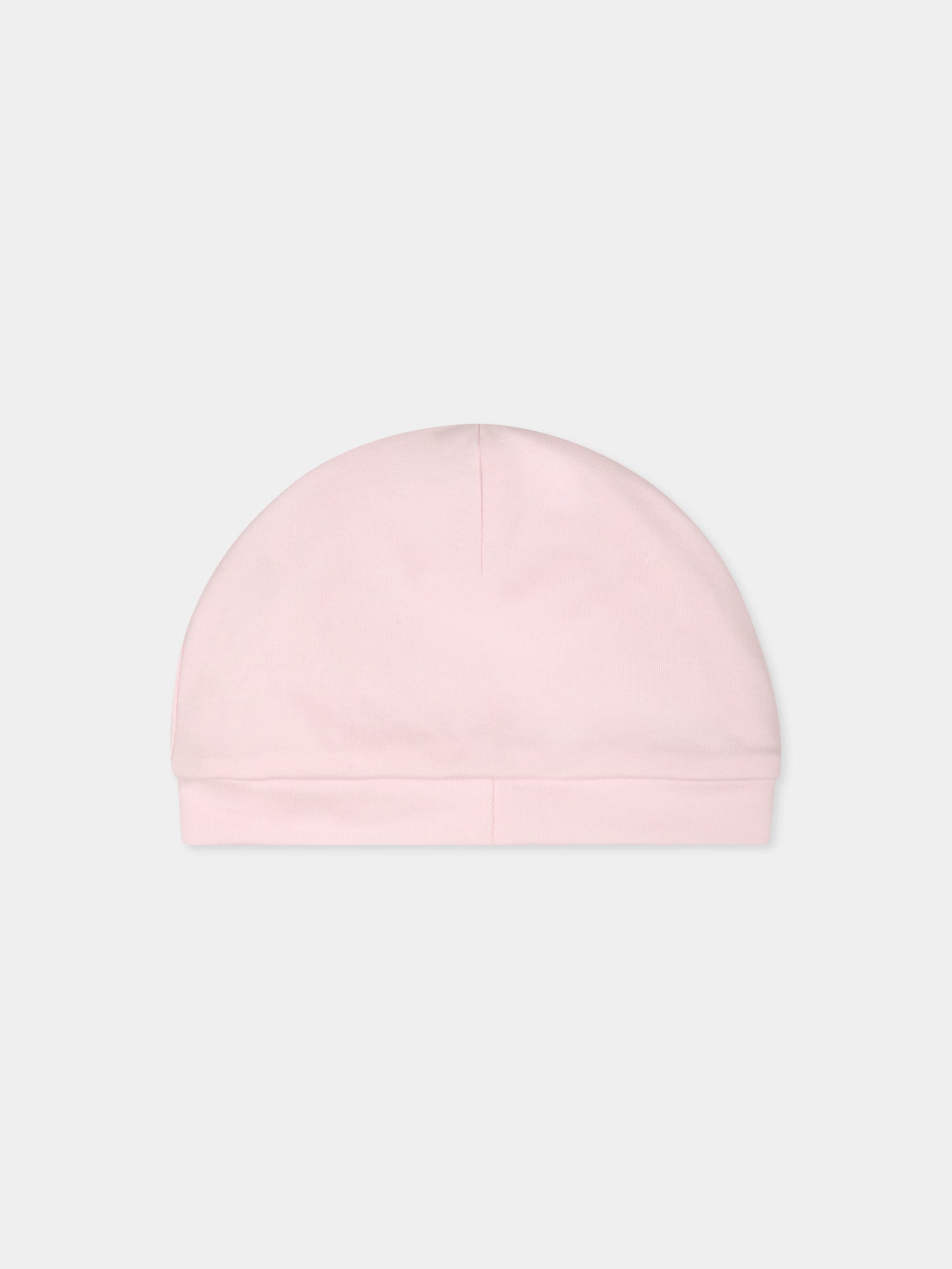 Cappello rosa per neonata con fiore,Monnalisa,35D003 4004 0091