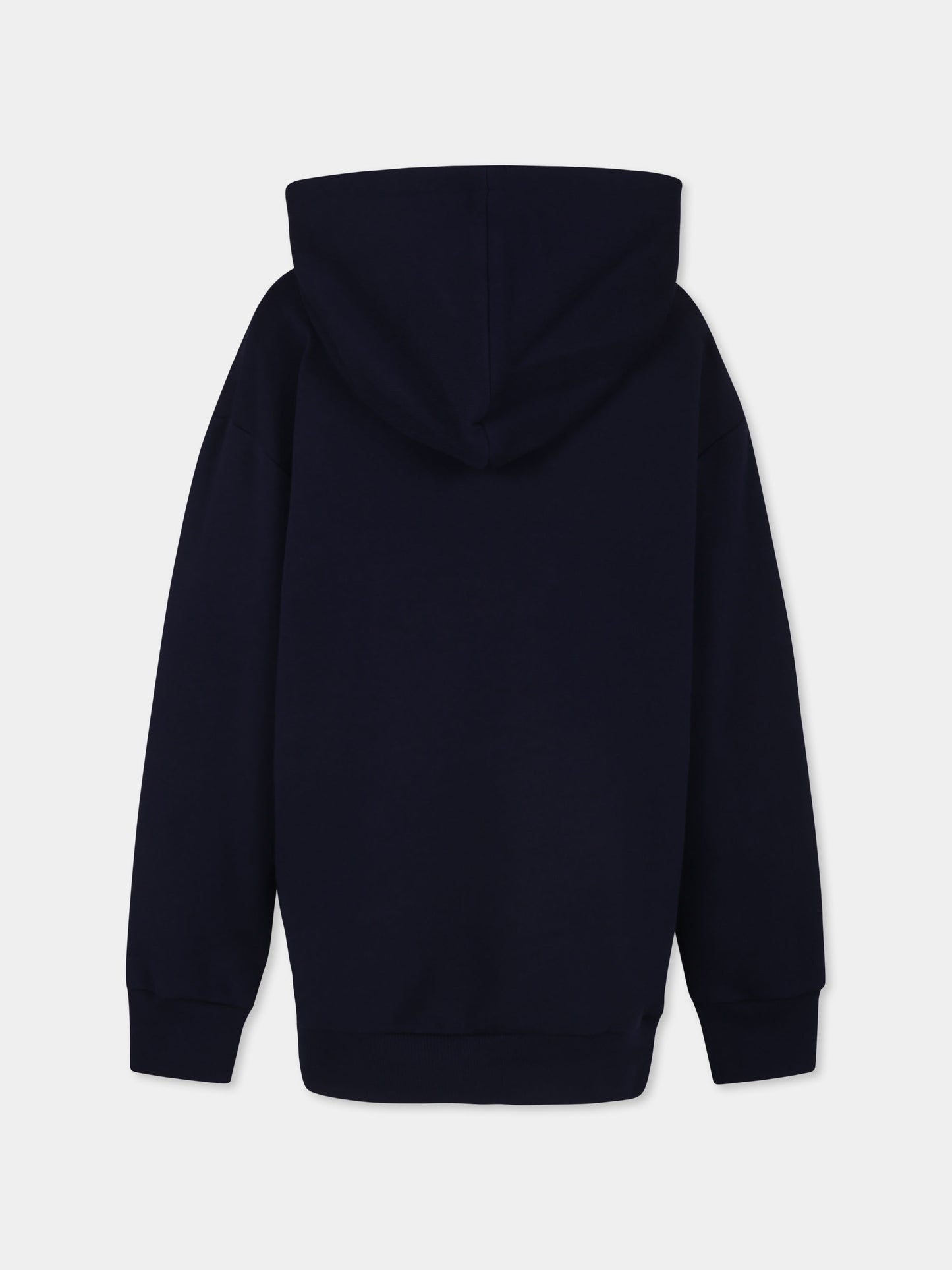 Felpa over blu per bambini con logo,Gucci Kids,791861 XJGOF 4392