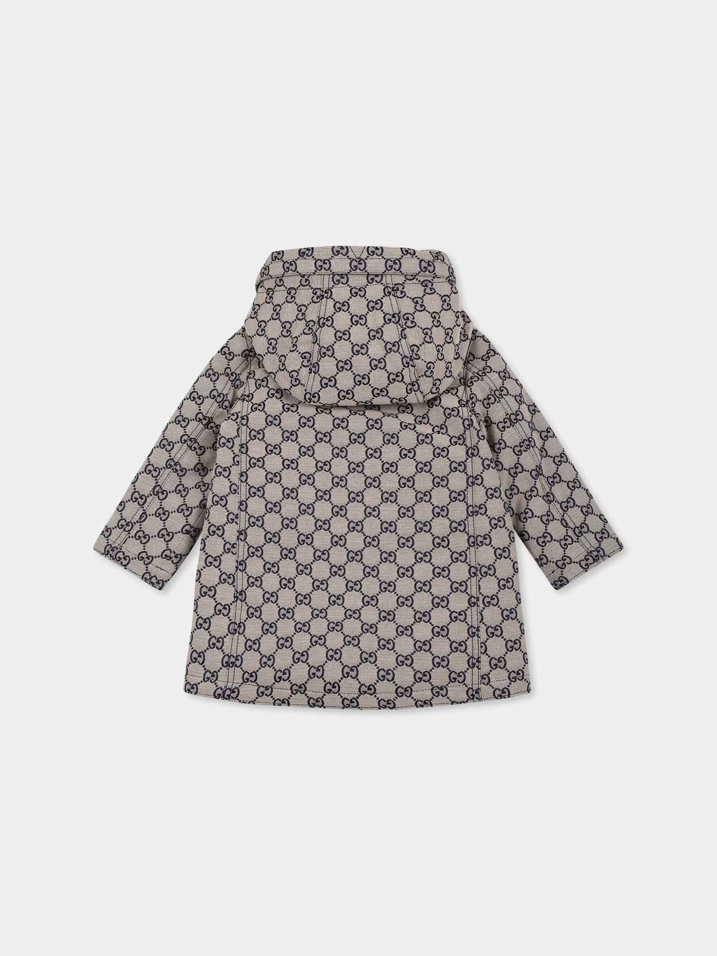 Giubbotto beige per neonato con GG,Gucci Kids,785269 XWA2M 9118