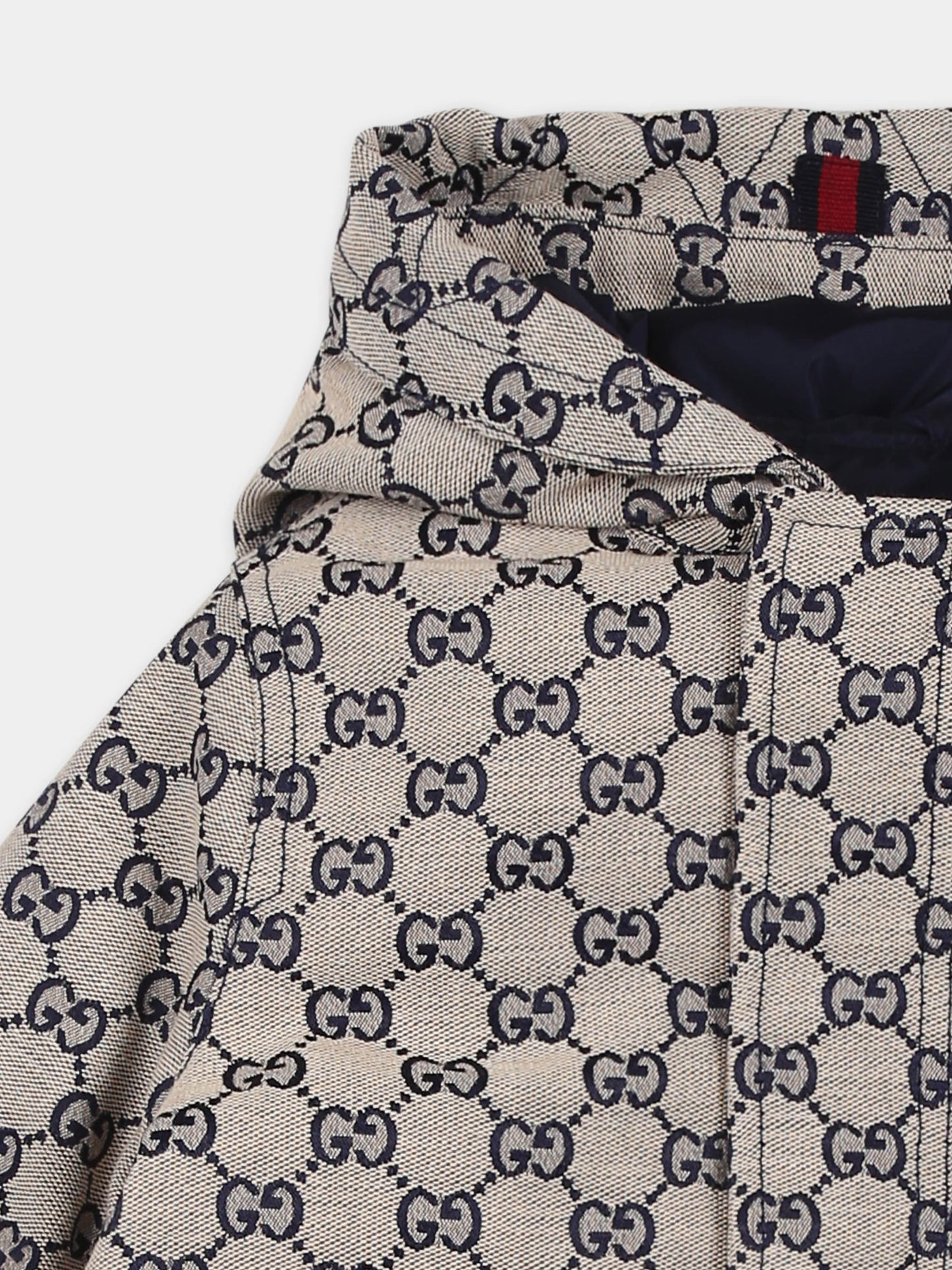 Giubbotto beige per neonato con GG,Gucci Kids,785269 XWA2M 9118