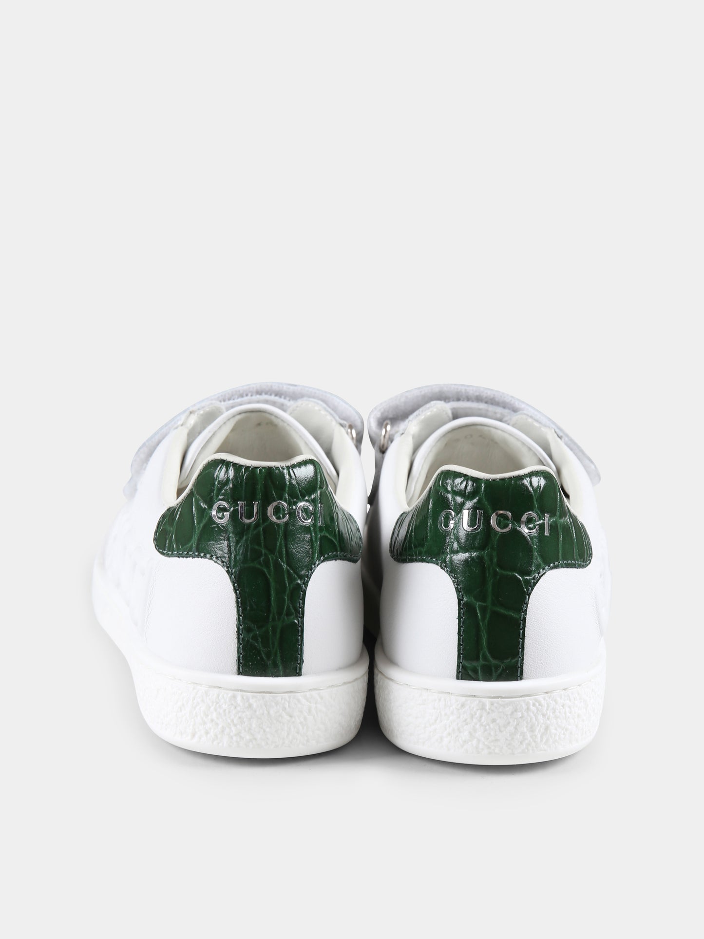 Sneakers Ace bianche per bambini con logo,Gucci Kids,793050/793049 AADOV 9054