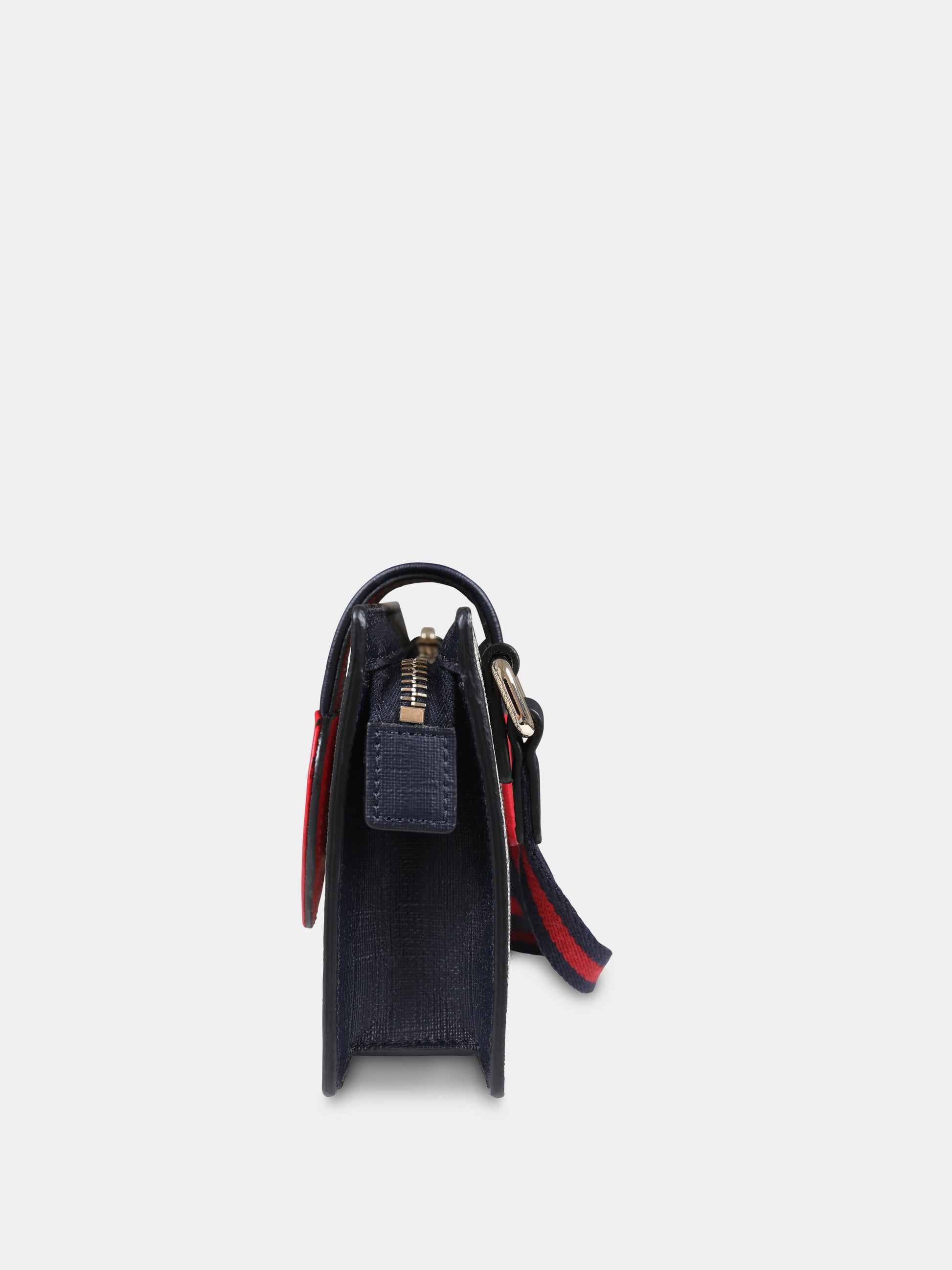 Borsa beige per bambina con dettaglio Web e cuore,Gucci Kids,793830 KAAAP 9774