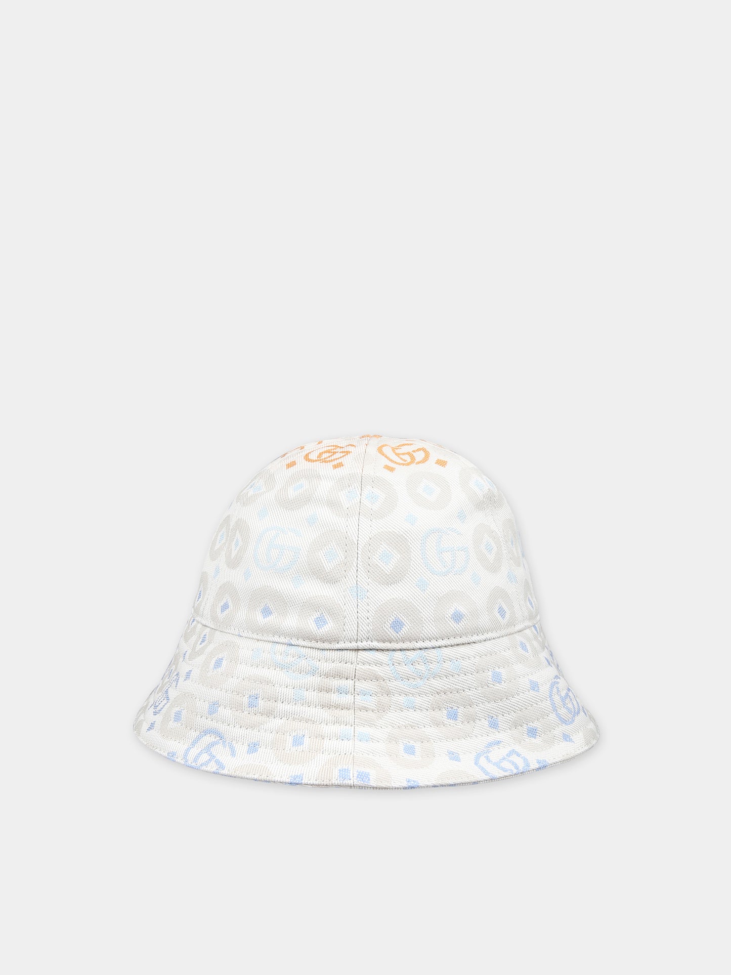 Cloche avorio per bambini con doppia G,Gucci Kids,786614 4HA9O 9200