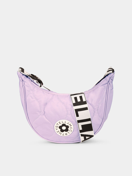 Sac violet pour fille avec logo