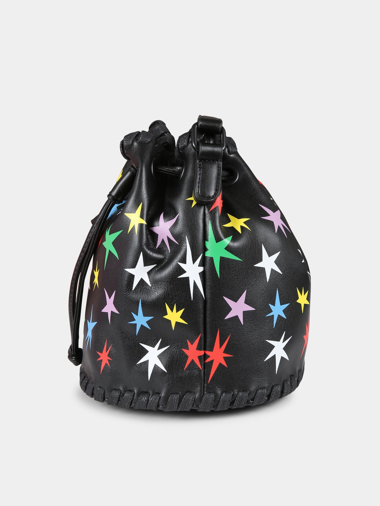 Borsa nera per bambina con stelle,Stella Mccartney Kids,TV0B88 Z2437 930MC
