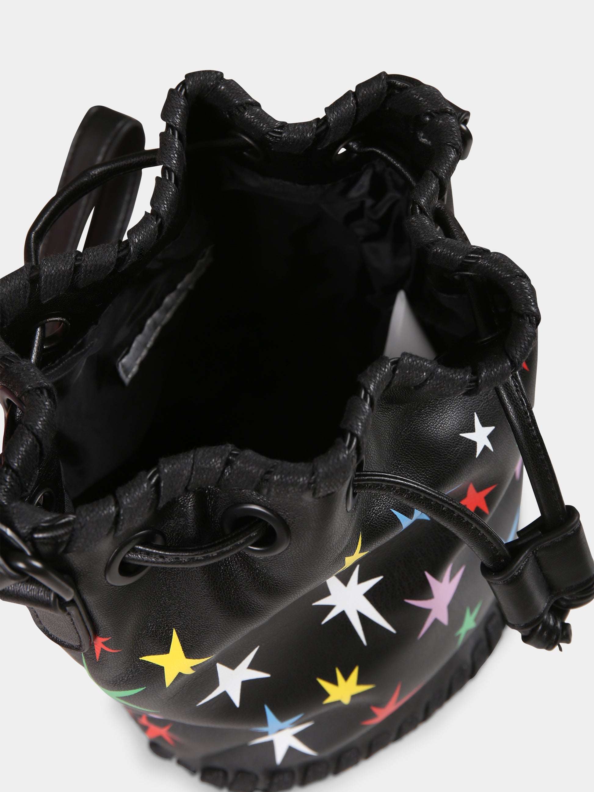 Borsa nera per bambina con stelle,Stella Mccartney Kids,TV0B88 Z2437 930MC