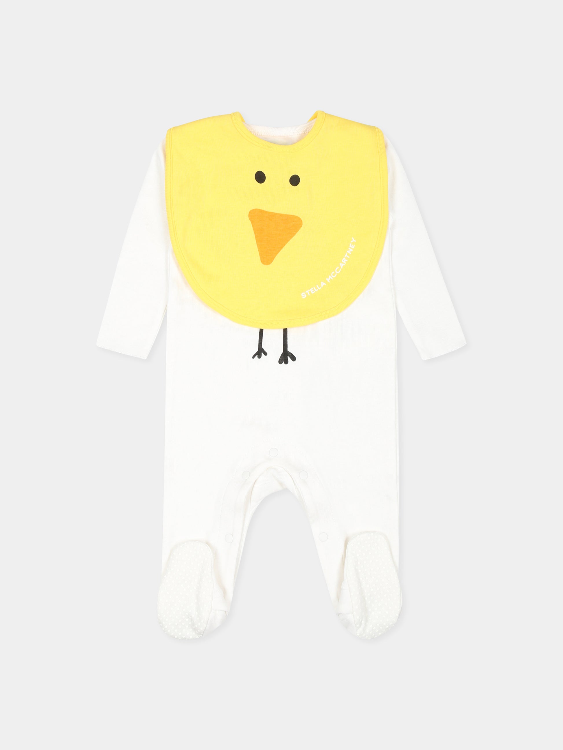 Set tutina avorio per neonati con pulcino,Stella Mccartney Kids,TVB600 Z0669 101