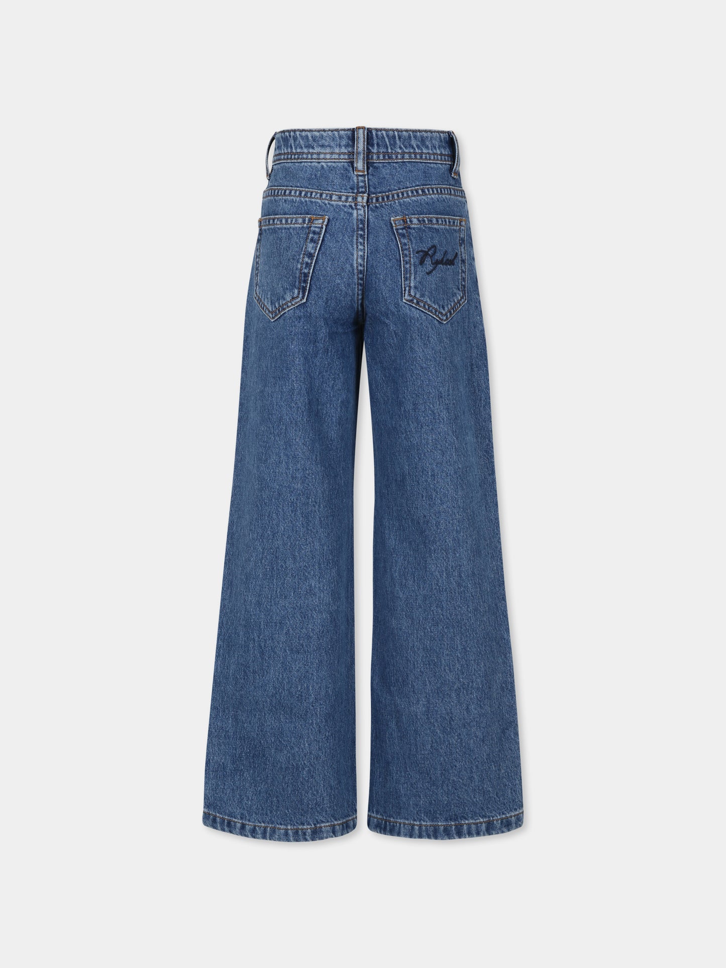 Jeans blu per bambina con strass,Sonia Rykiel Paris,A00230 Z10