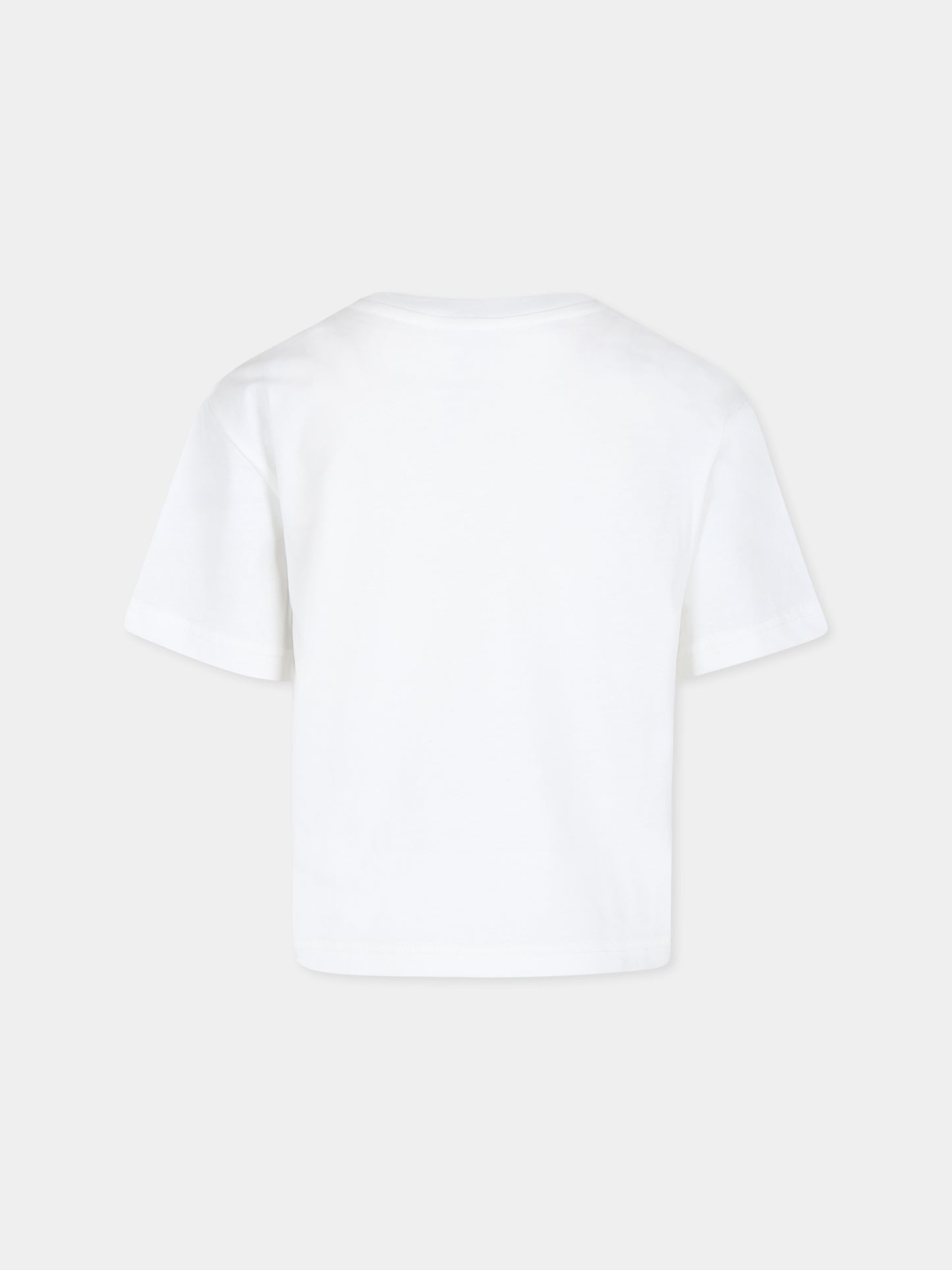 T-shirt bianca per bambini con stampa sneakers,Lanvin Petite,N30147 117