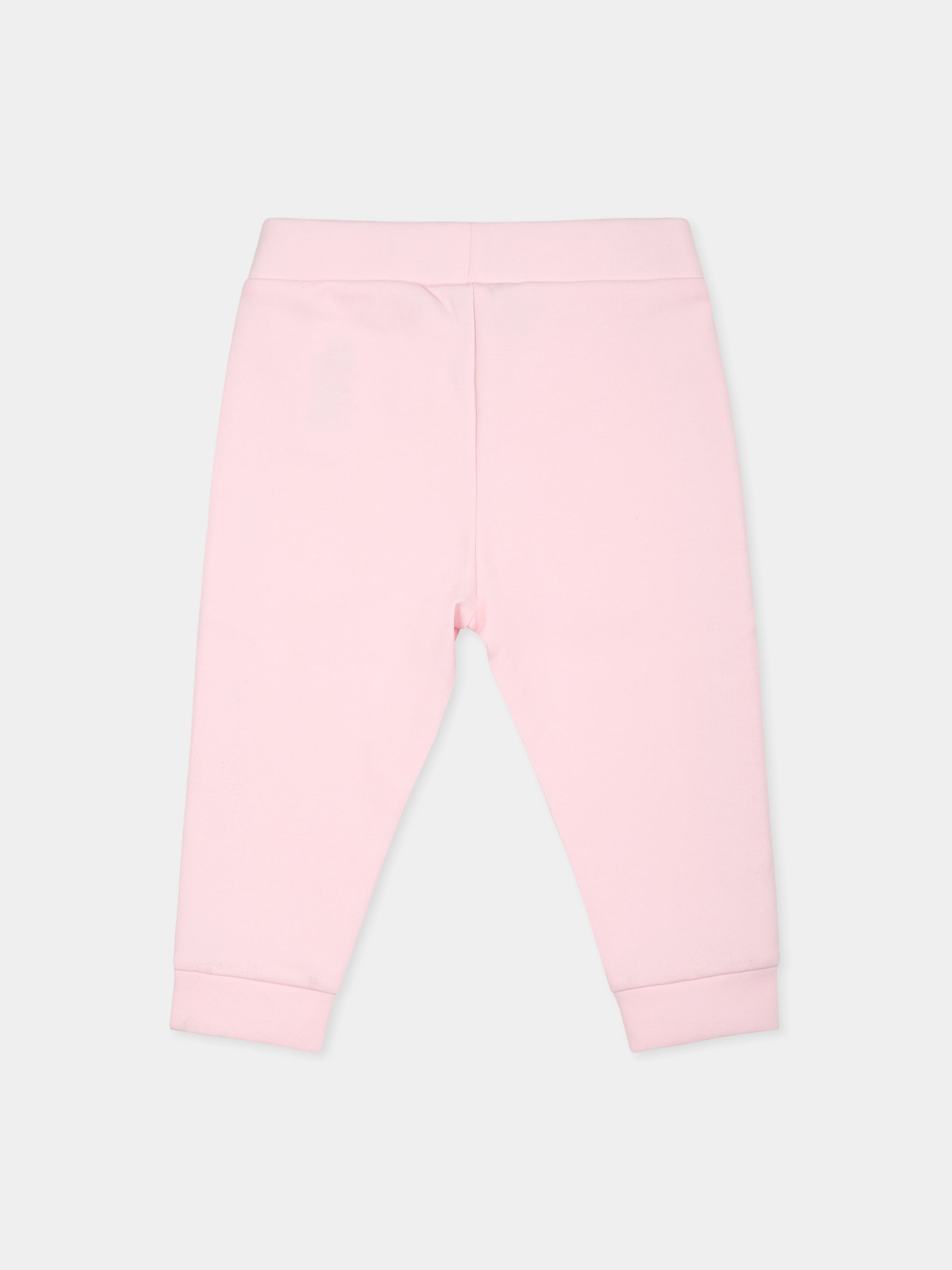 Completo rosa per neonata con stampa Choupette,Karl Lagerfeld Kids,Z30288 475