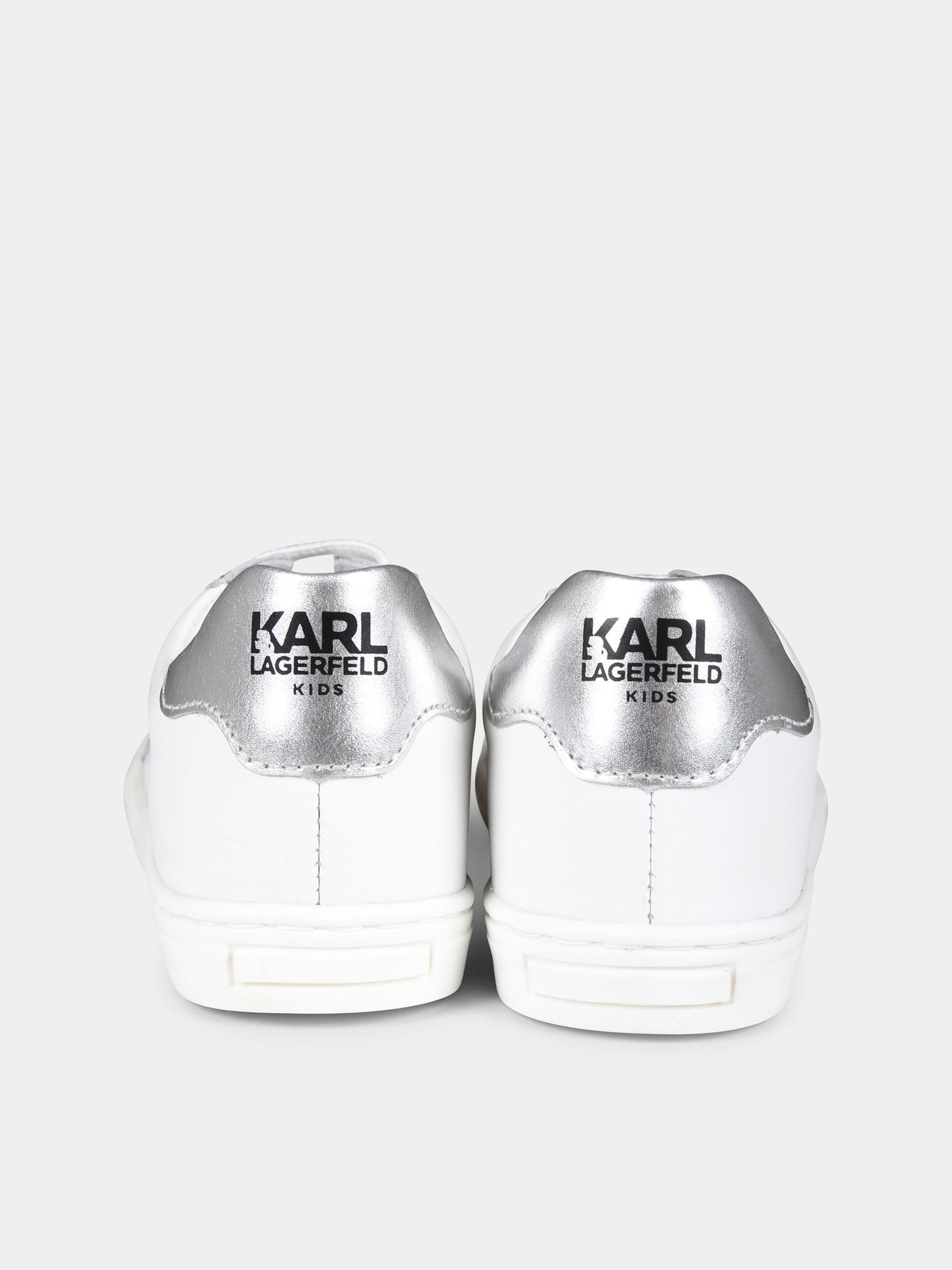 Sneakers bianche per bambina con Choupette,Karl Lagerfeld Kids,Z30321 10P