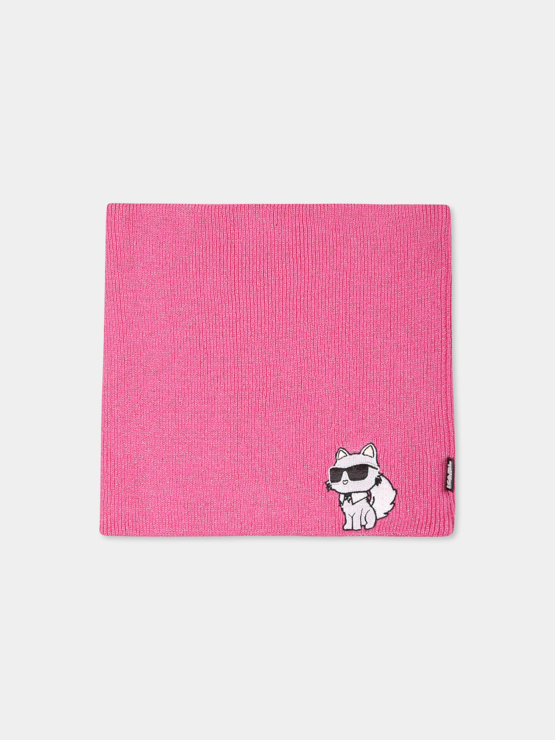 Set accessori fucsia per bambina con Choupette,Karl Lagerfeld Kids,Z30333 46A