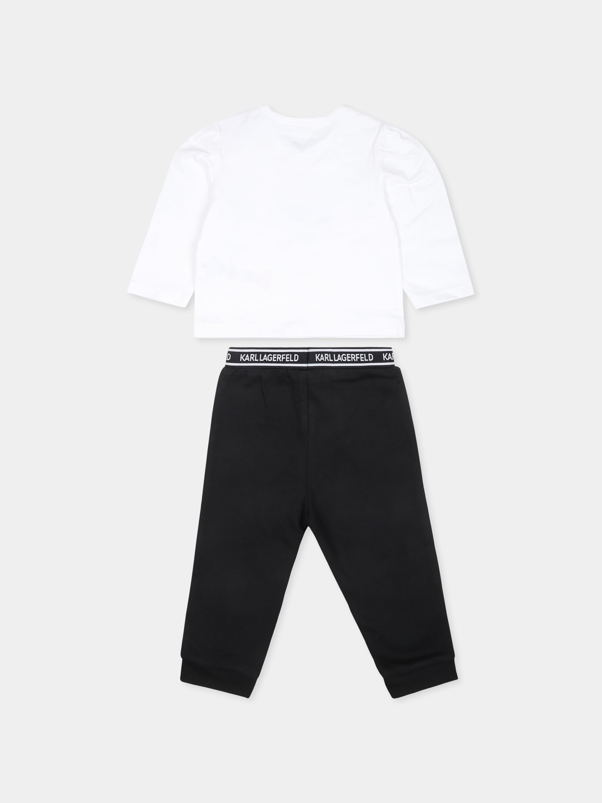 Completo bianco per neonata con Choupette,Karl Lagerfeld Kids,Z30280 N50