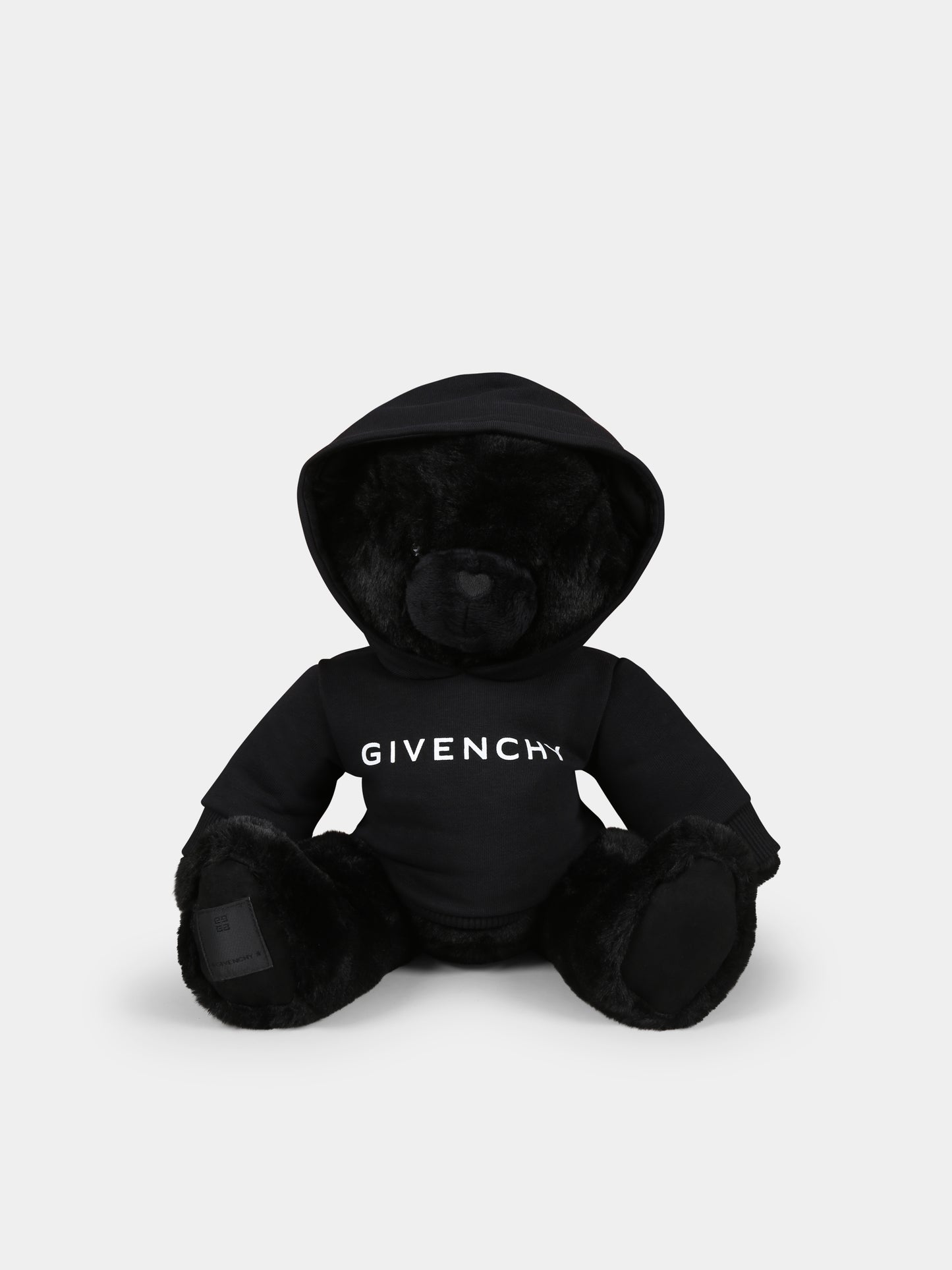 Peluche nero per neonati con logo,Givenchy Kids,H30515 09B