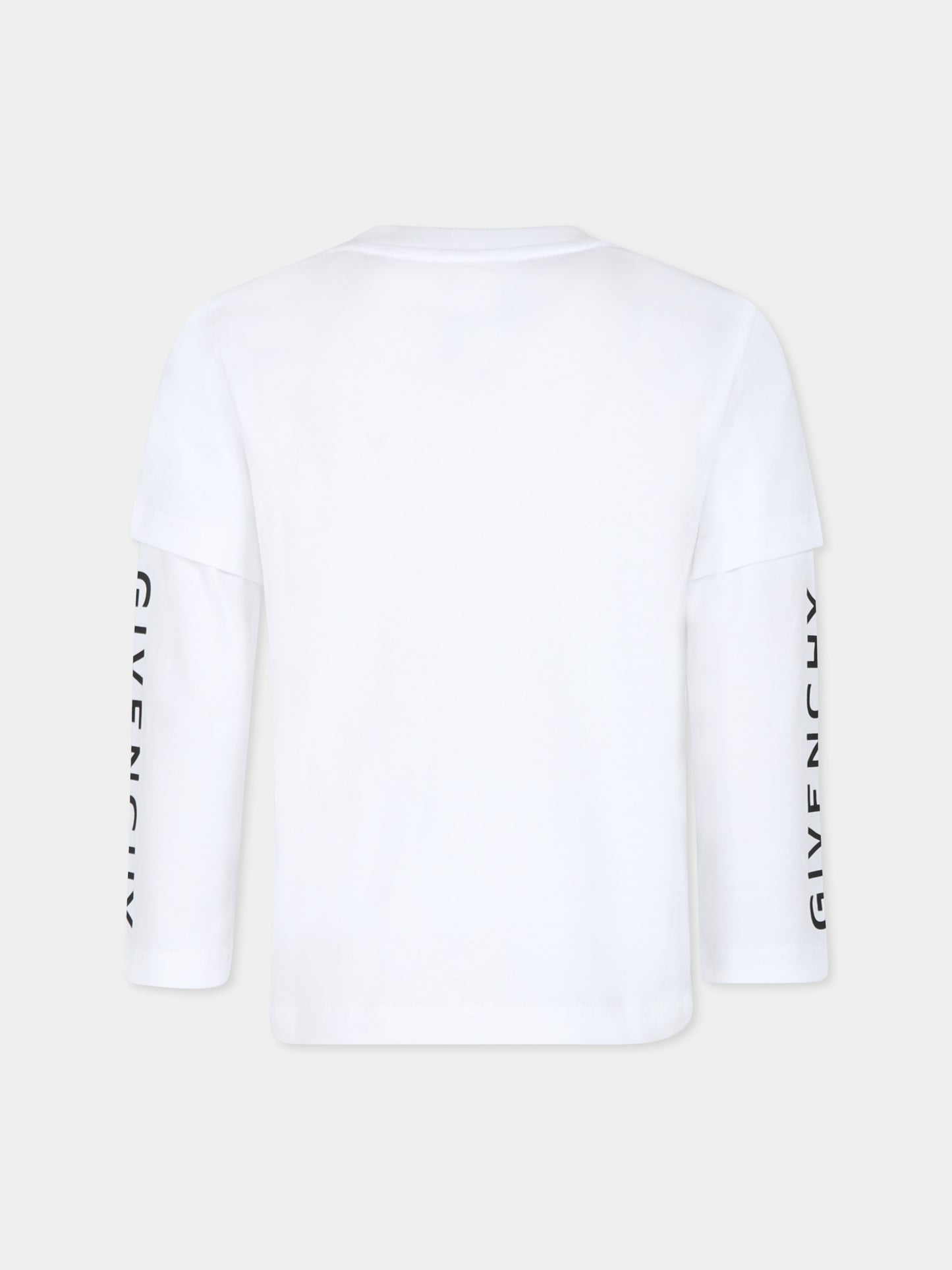 T-shirt bianca per bambini con logo,Givenchy Kids,H30344 10P