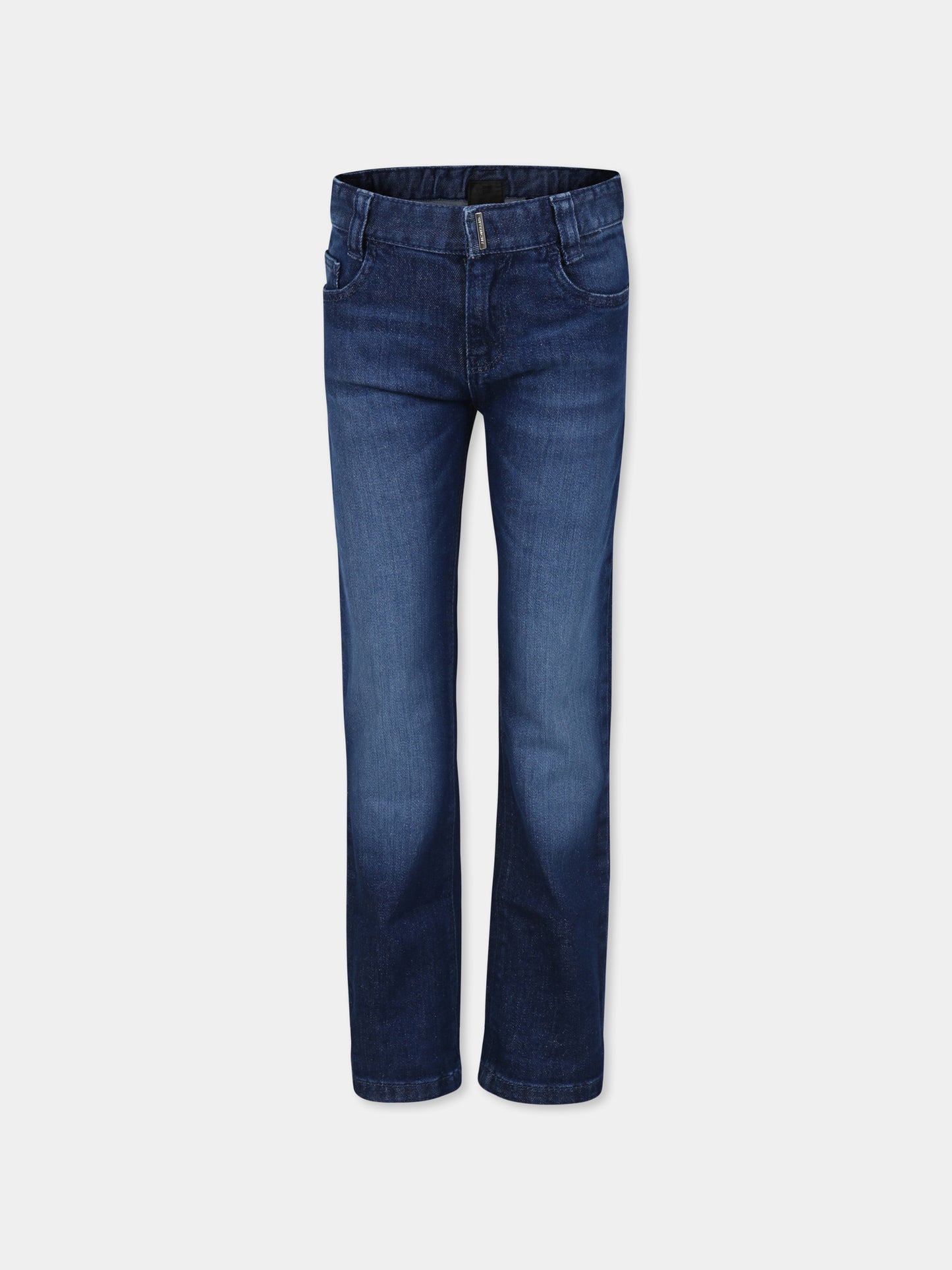 Jeans blu per bambino con motivo 4G,Givenchy Kids,H30306 Z10