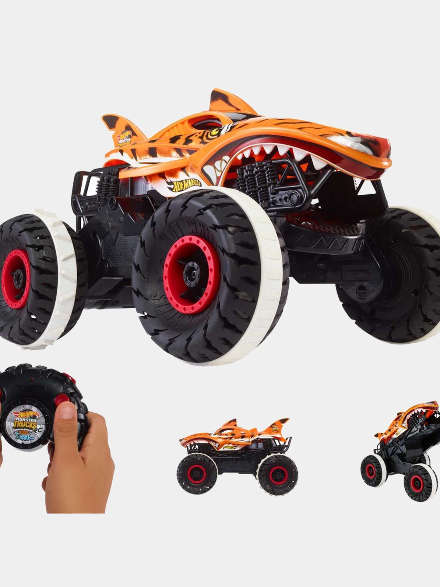 Monster Trucks Tiger Shark per bambino,Hot Wheels,HGV87