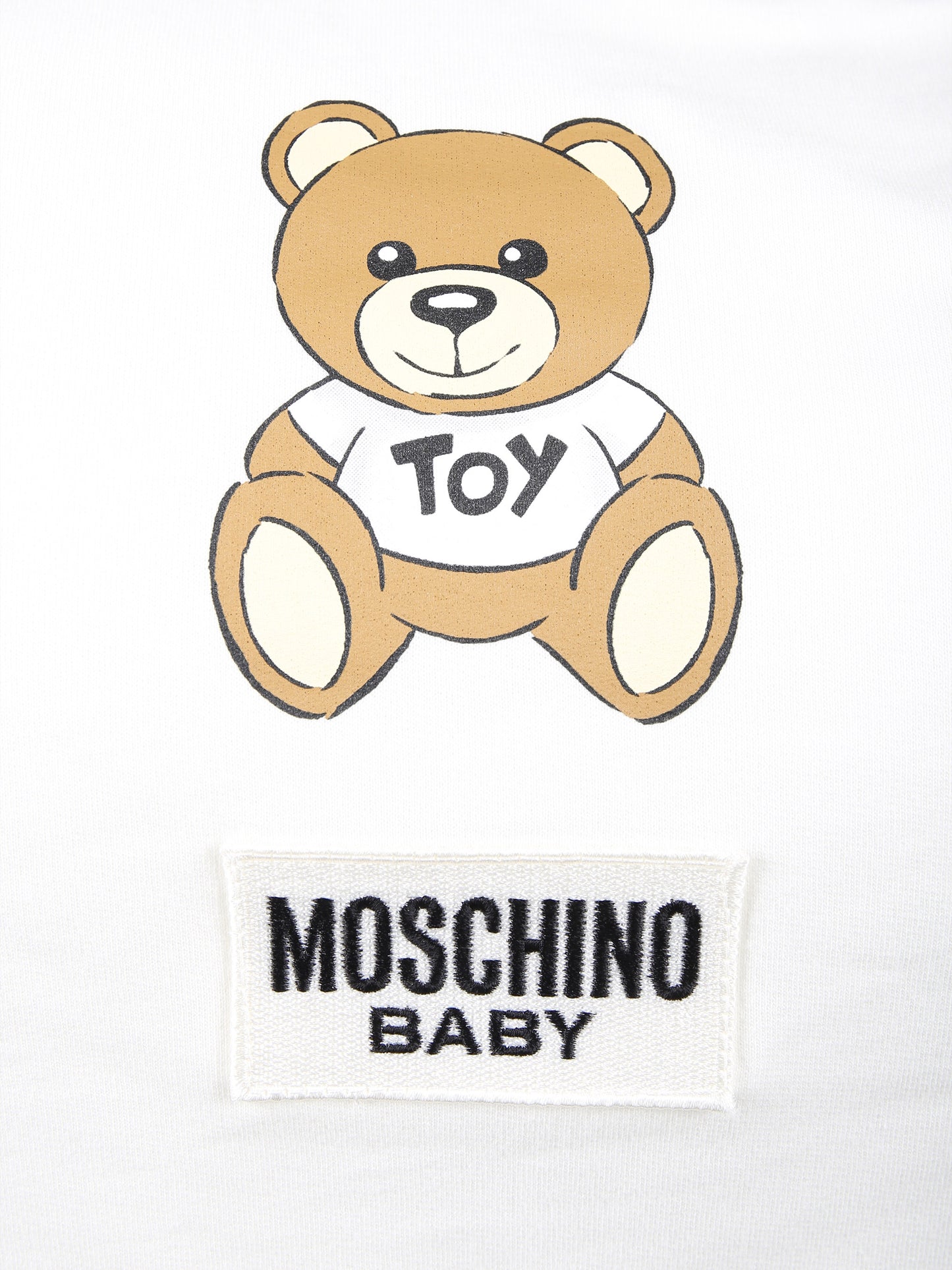 Borsa mamma bianca per neonato con Teddy Bear e logo,Moschino Kids,MTX03D LCA40 10063