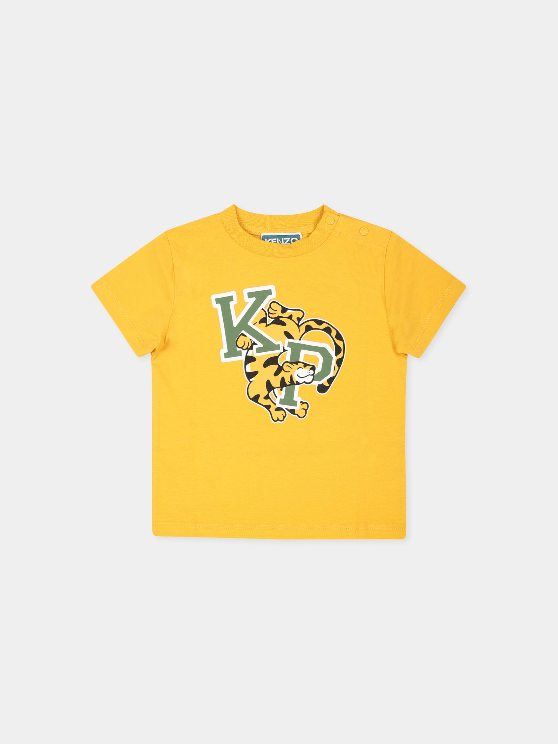 Set t-shirt multicolor per neonato con tigre Kotora,Kenzo Kids,K60514 V55