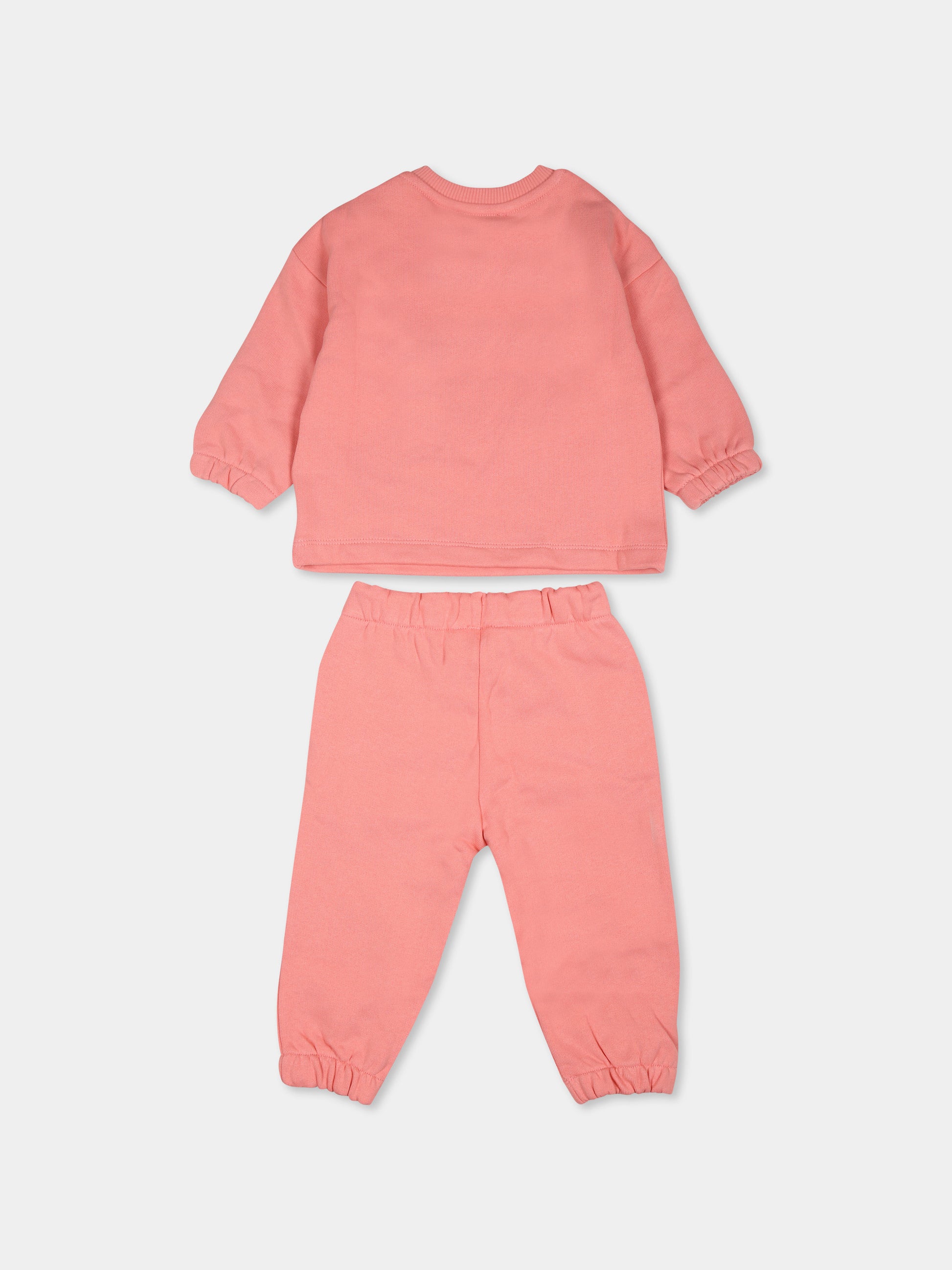 Completo rosa per neonata con logo,Kenzo Kids,K60486 49C