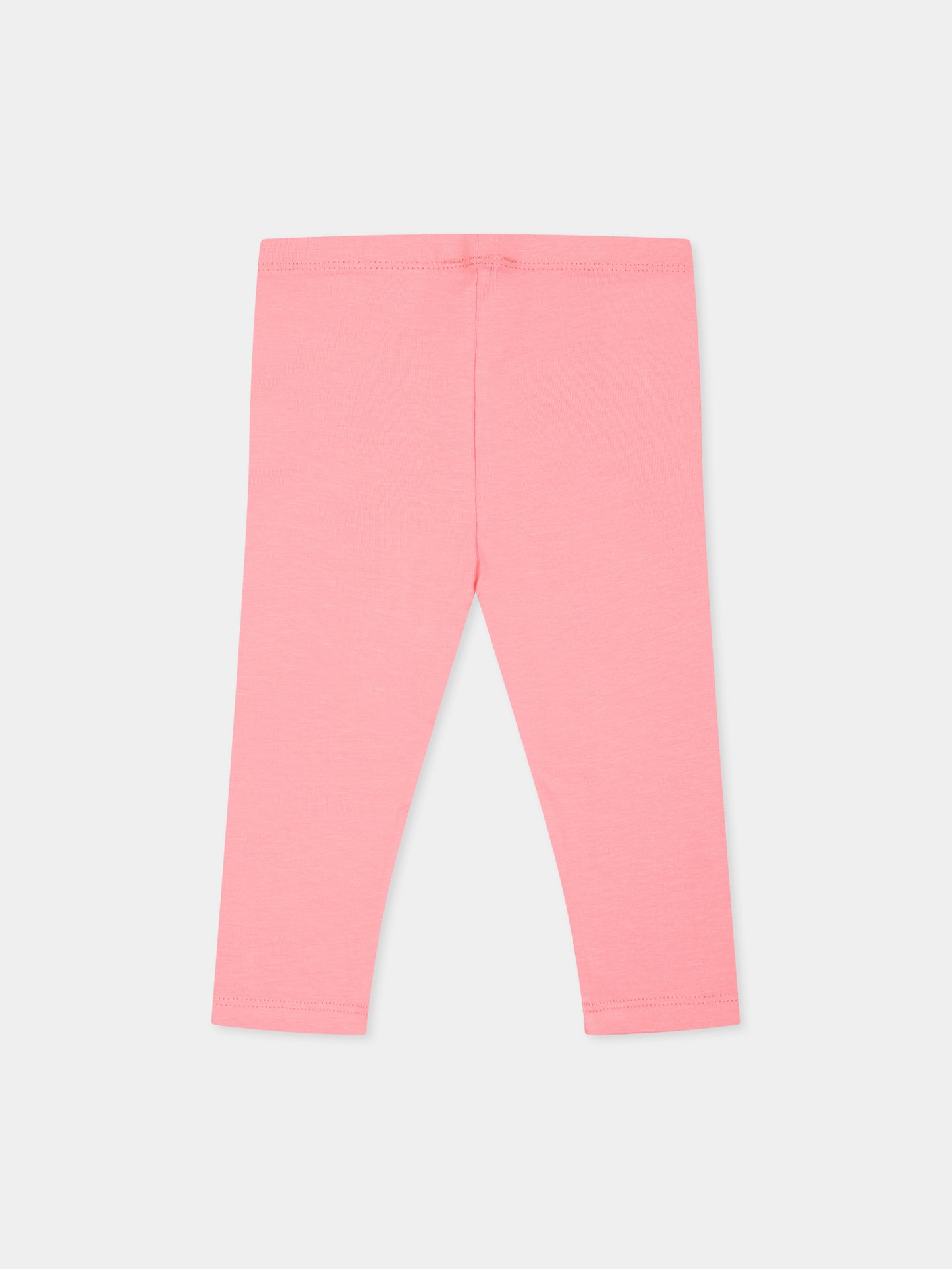 Leggings rosa per neonata con logo,Kenzo Kids,K60474 49C