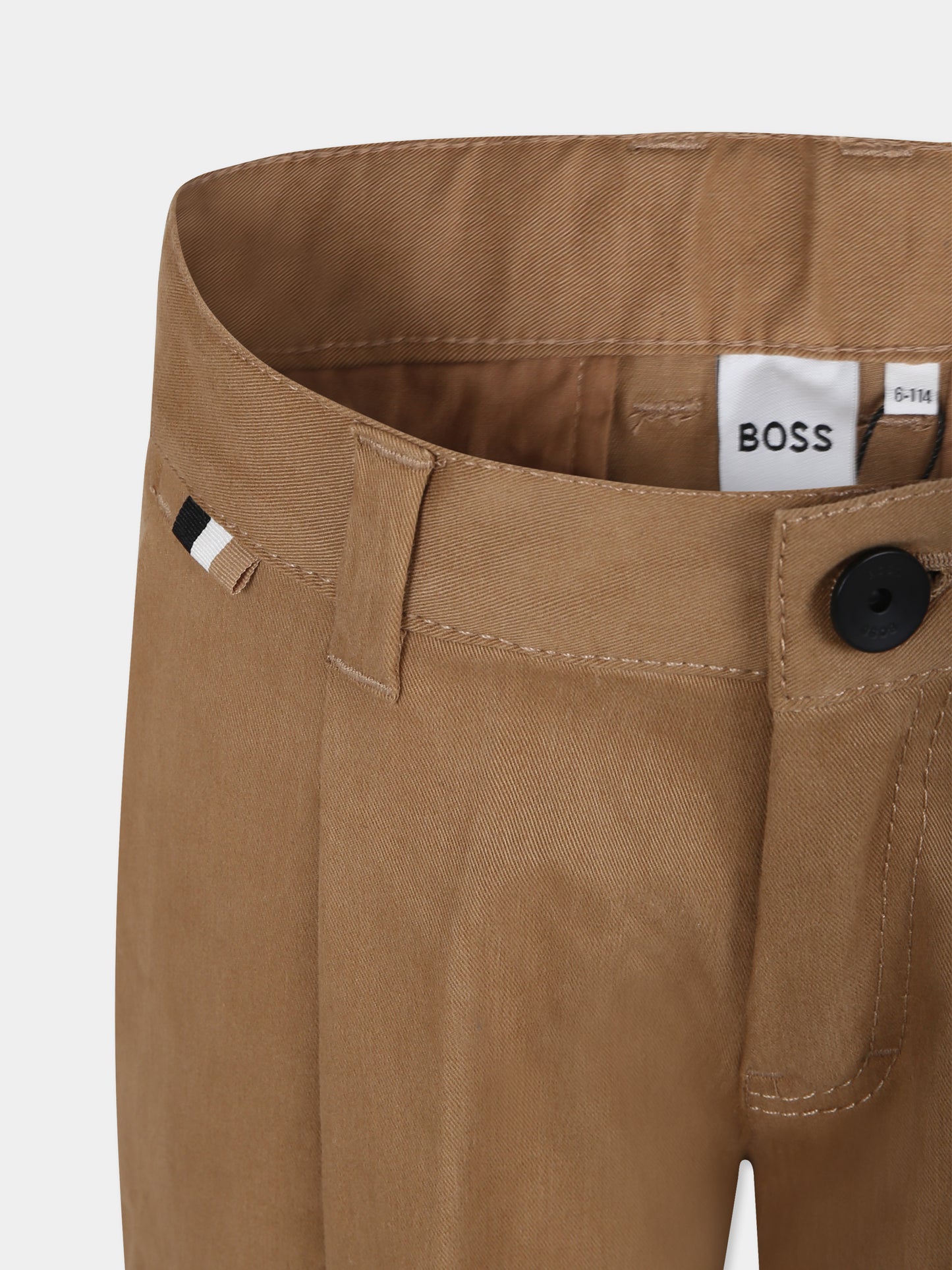 Pantaloni beige per bambino,Boss,J51145 269