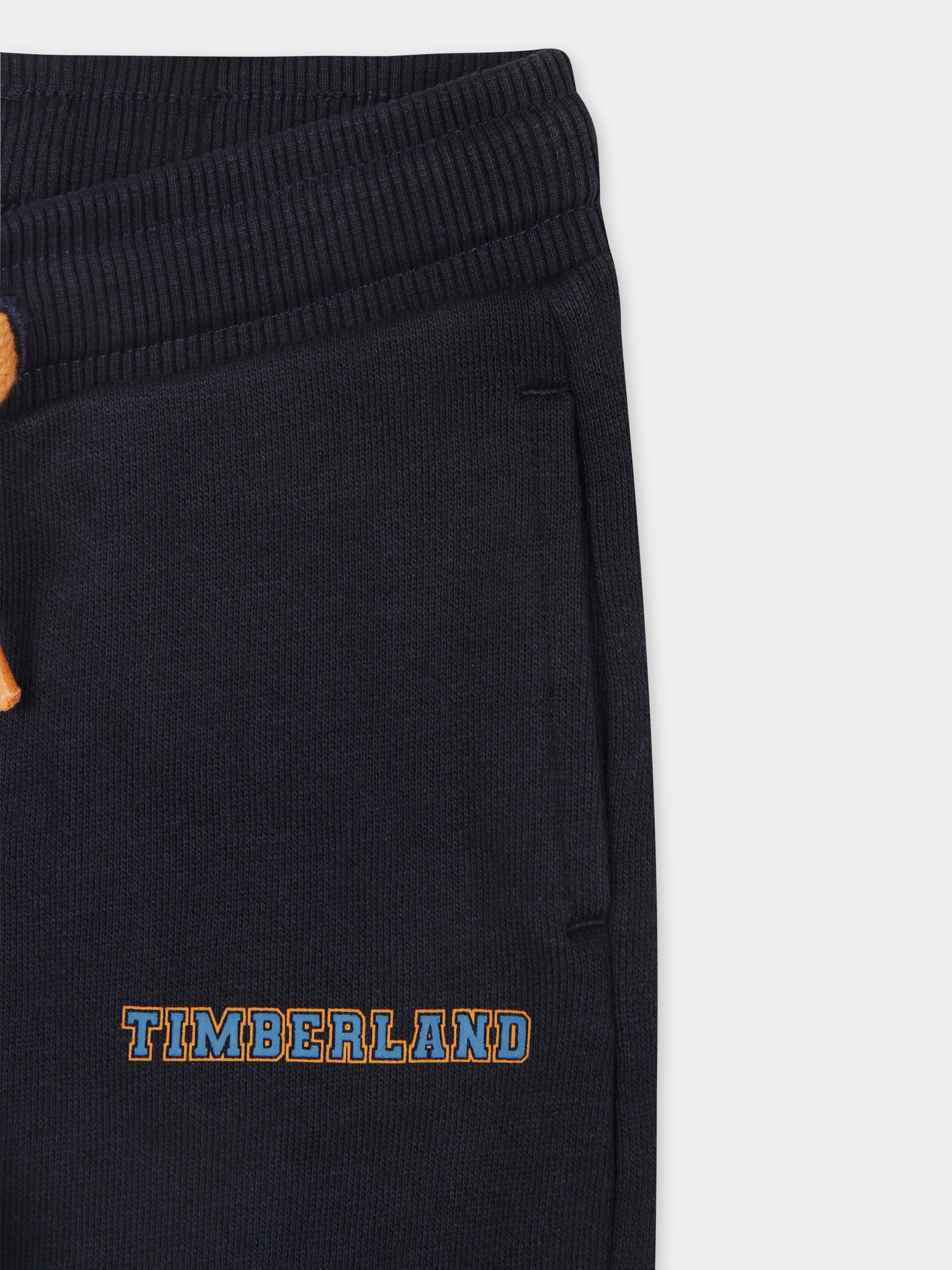 Pantaloni blu per neonato con logo,Timberland,T60265 83D