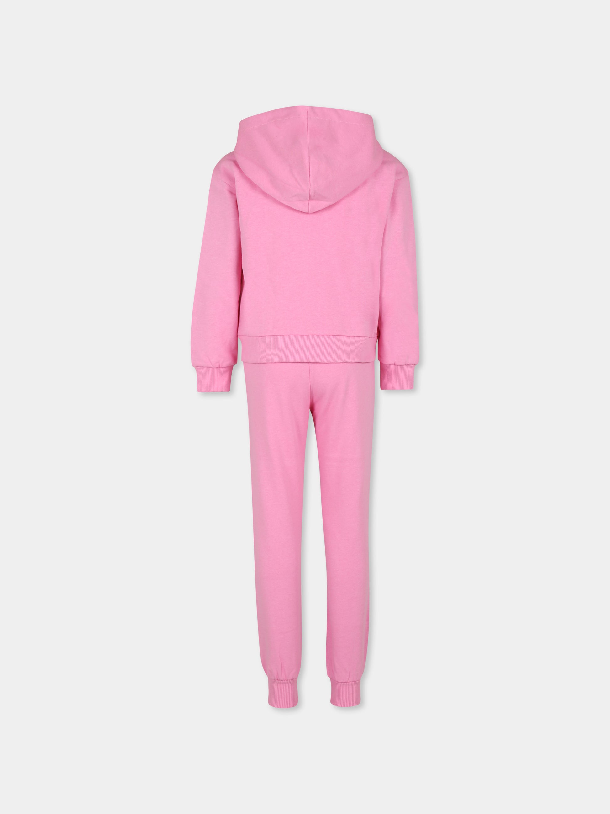 Completo rosa per bambina con Teddy Bear,Moschino Kids,HUK03X LCA14 50243