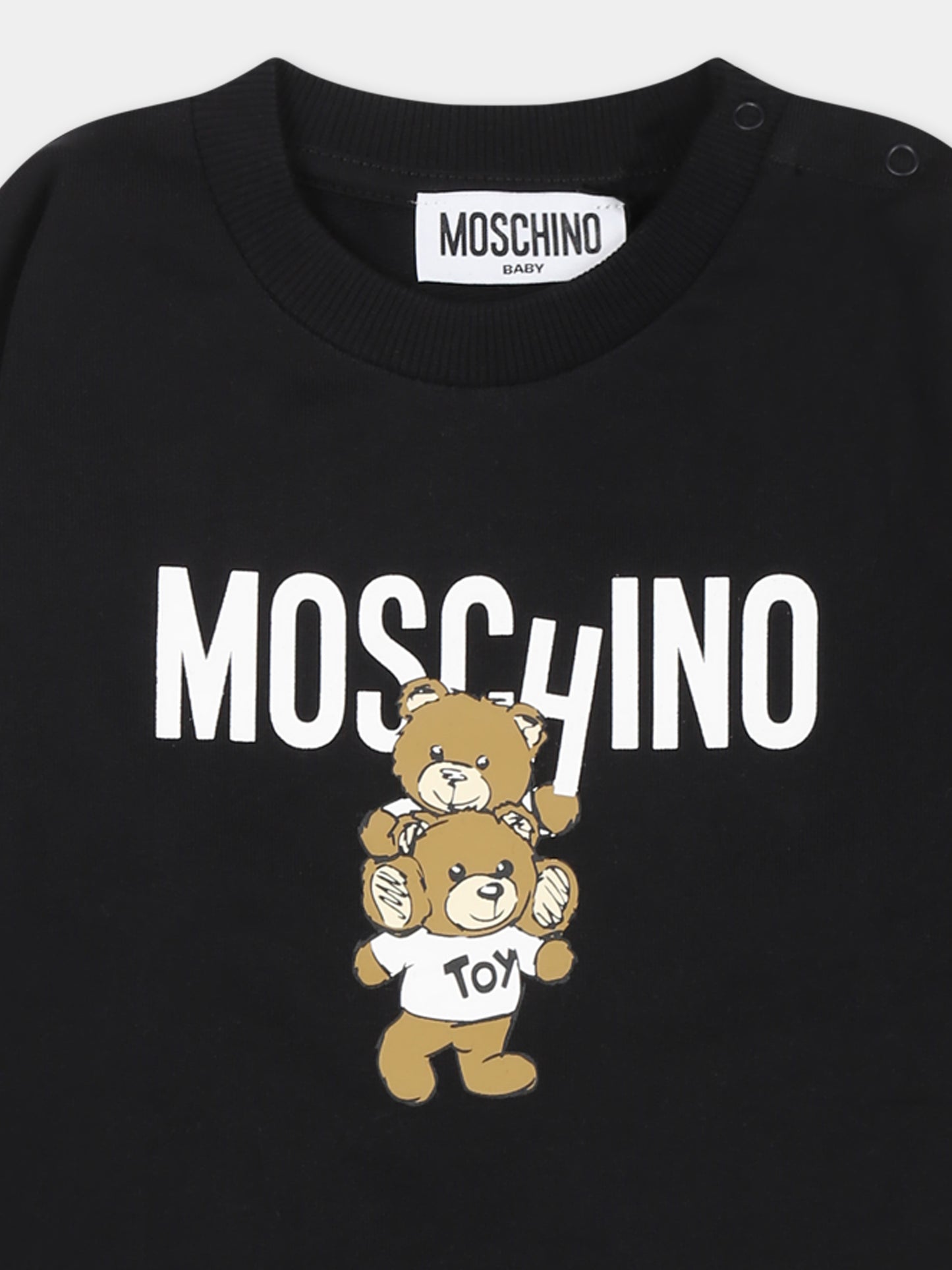 Robe noire pour bébé fille avec deux Teddy Bears