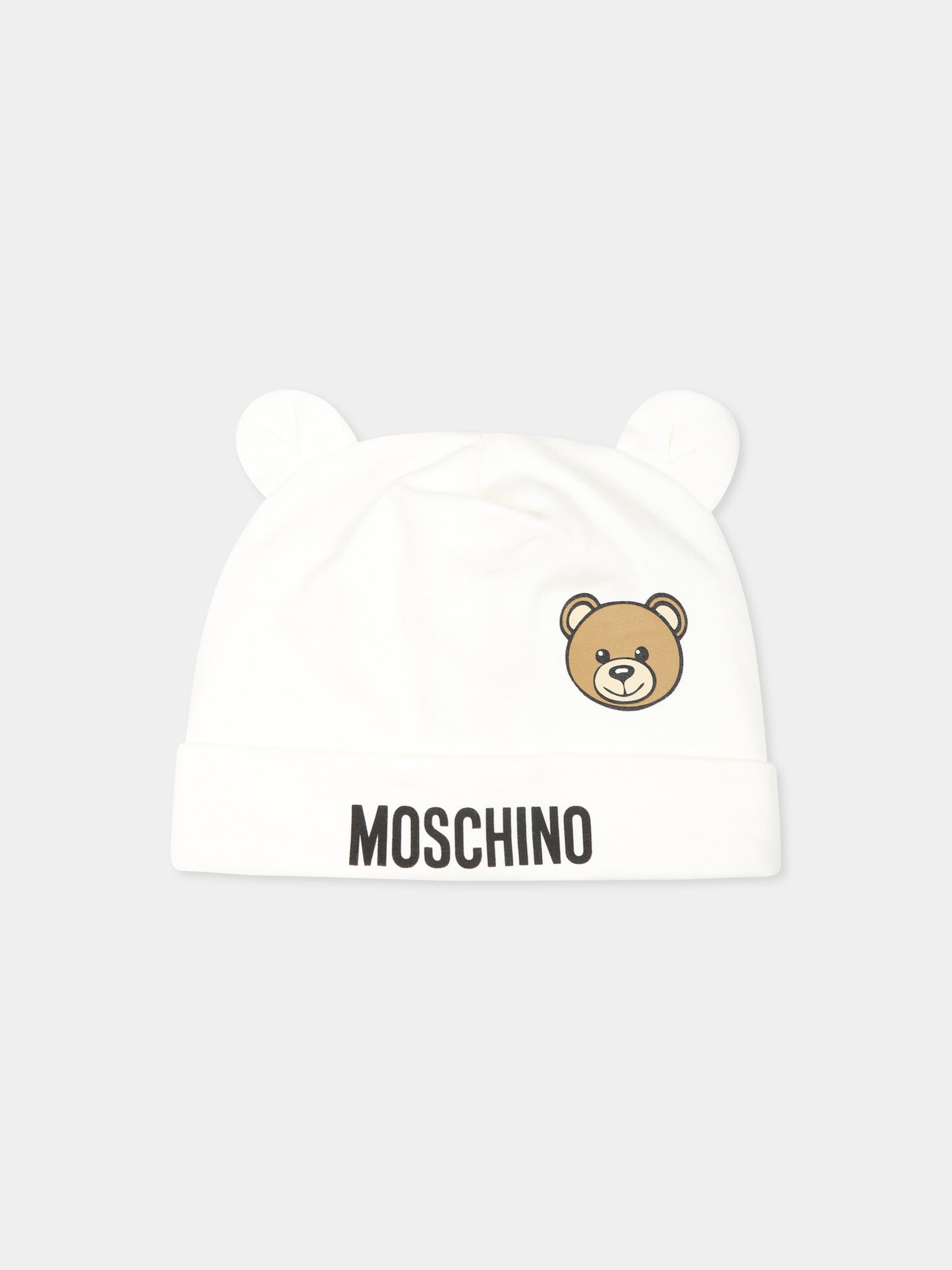 Set tutine avorio per neonati con Teddy Bear,Moschino Kids,MUY077 LCA40 10063