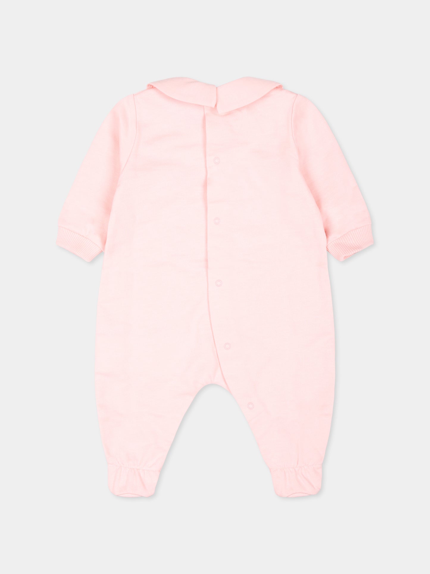 Tutina rosa per neonata con Teddy Bear,Moschino Kids,MUY078 LCA40 50209