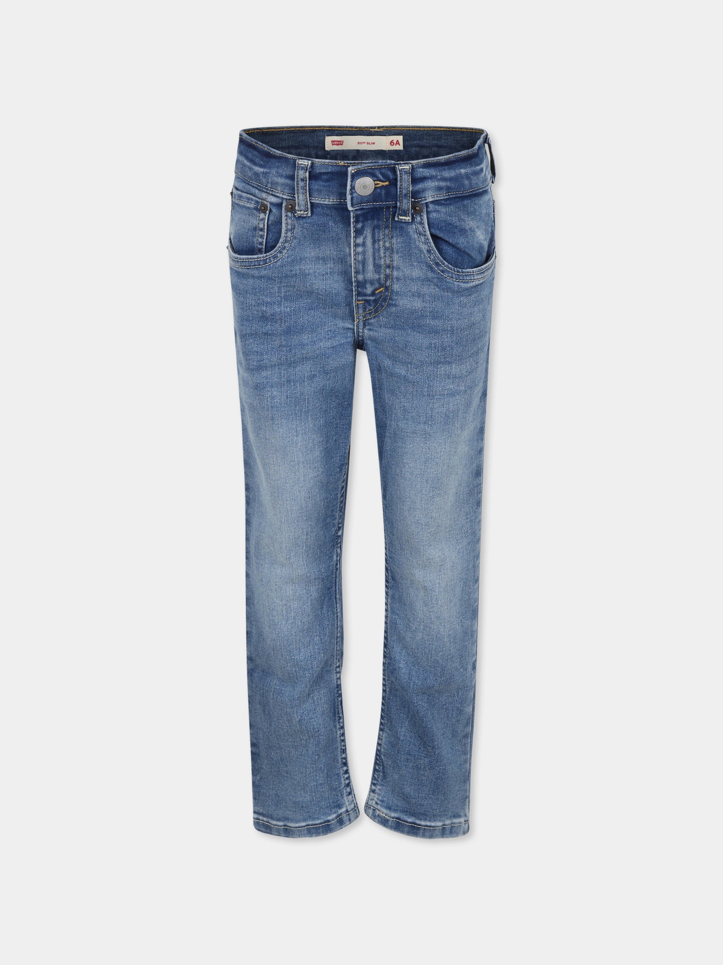 Jeans 511 blu per bambino con logo,Levi's Kids,EL202 M1I