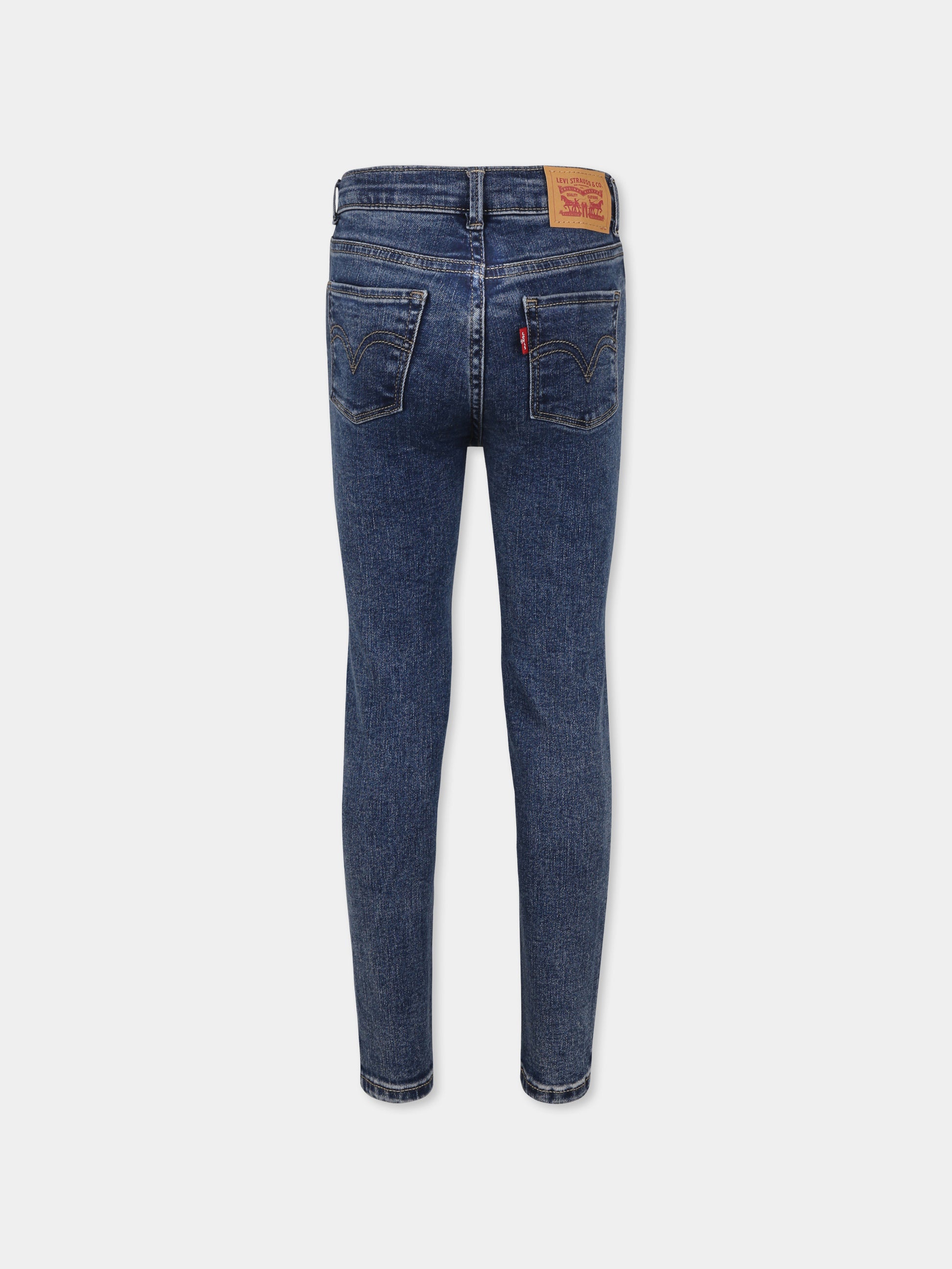 Jeans 710 blu per bambina con logo,Levi's Kids,EL190 DAA