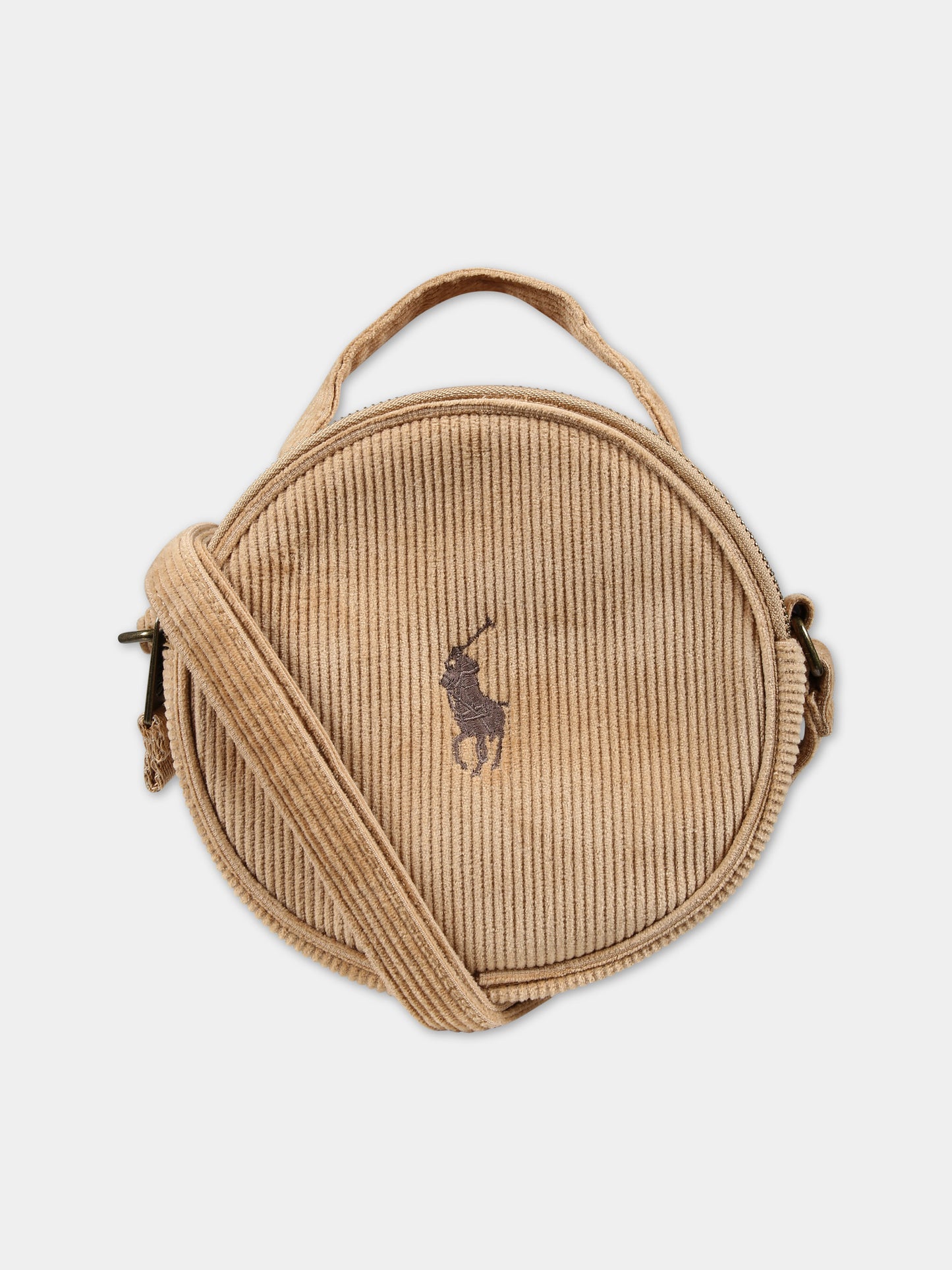 Borsa beige per bambina con logo,Ralph Lauren Kids,23WRL4AR113 X81