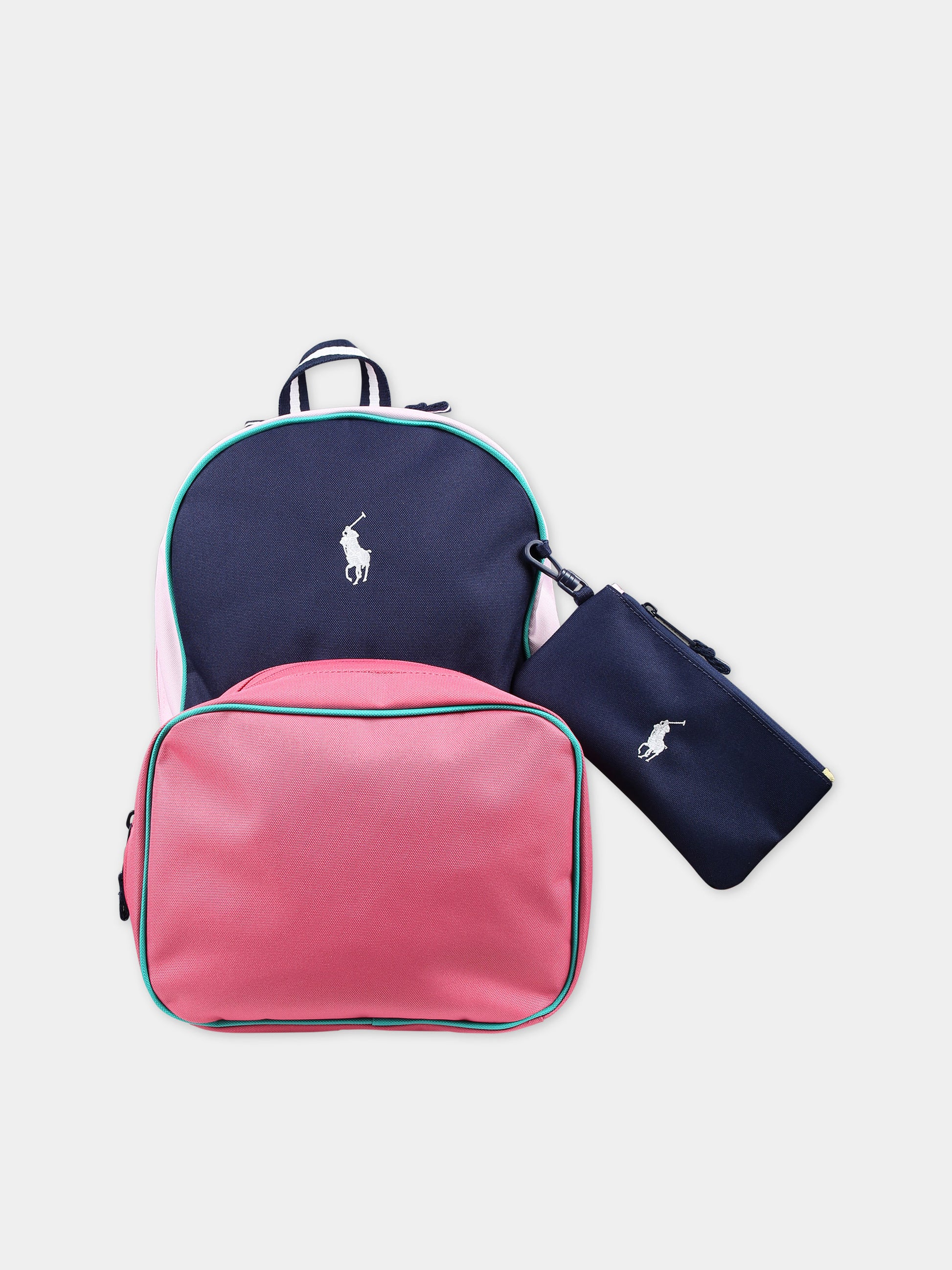 Zaino multicolor per bambina,Ralph Lauren Kids,23WRL9AR077 W4H