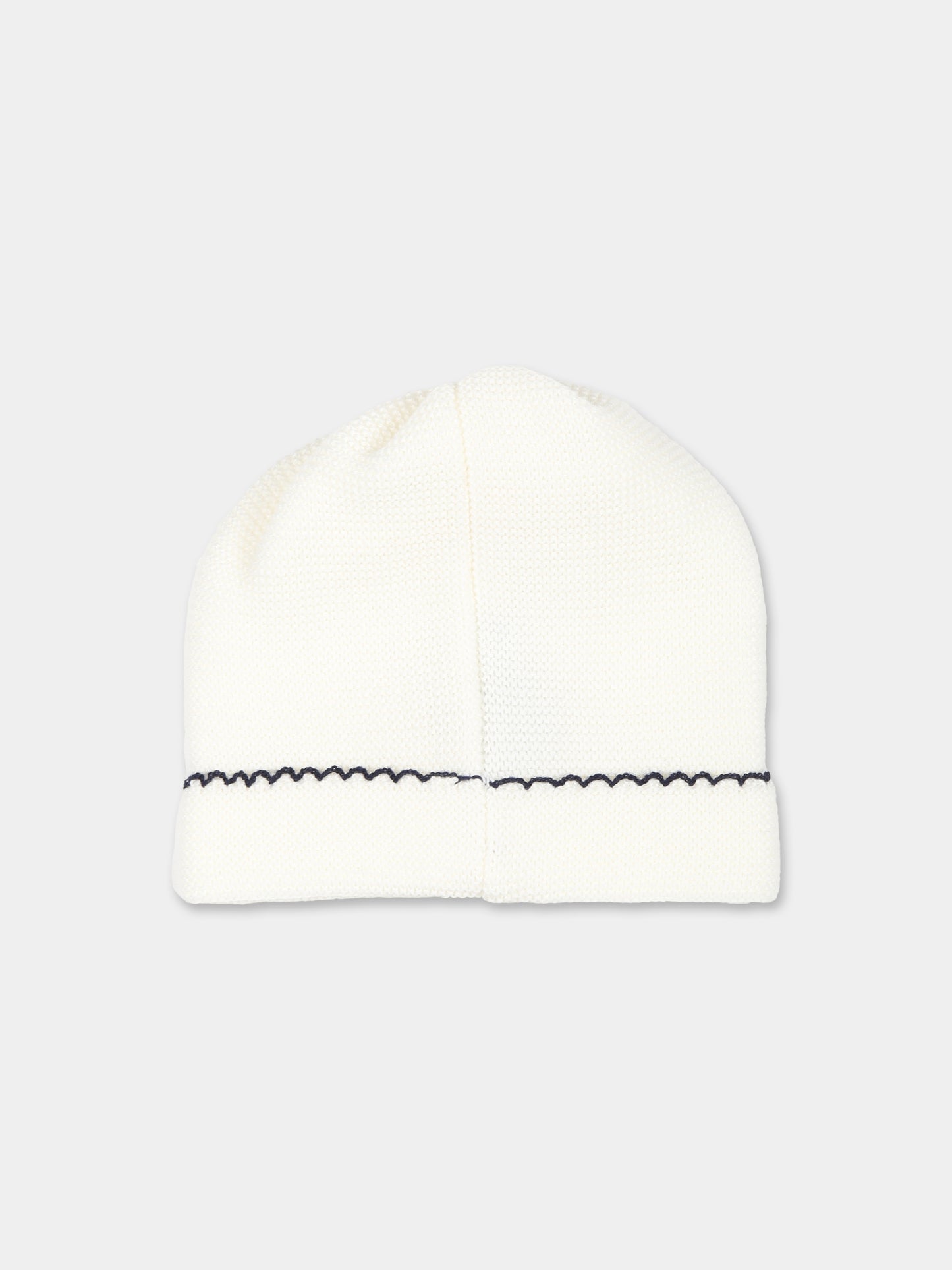 Cappello bianco per neonati,Little Bear,9121 LATTE/BLU